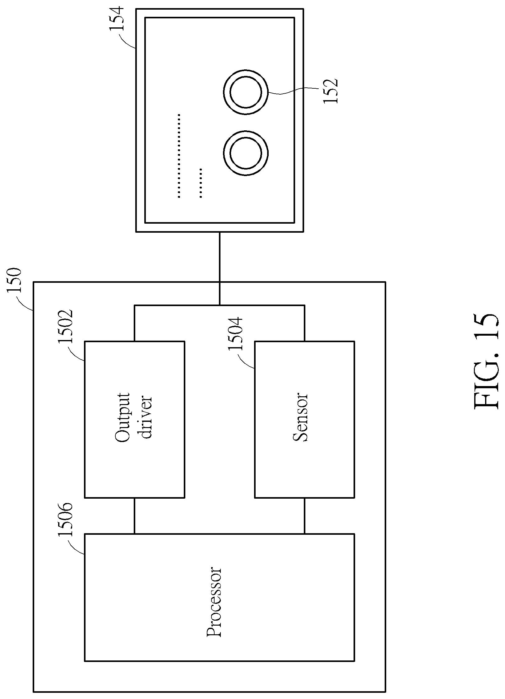 Patent US12314493 Figure 15 – Knob on touch panel and related control circuit