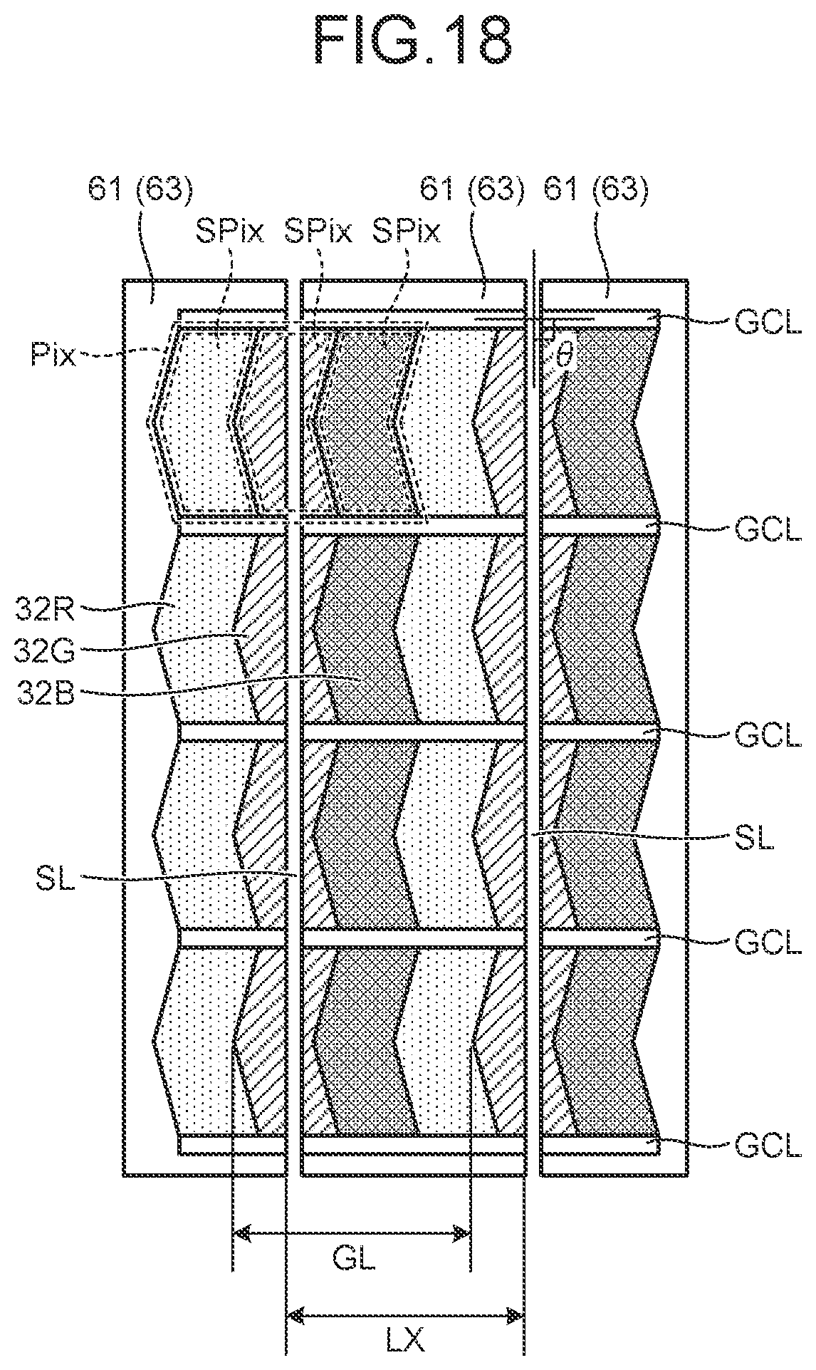 Patent US12314499 Figure 13 – Display device with touch detection function
