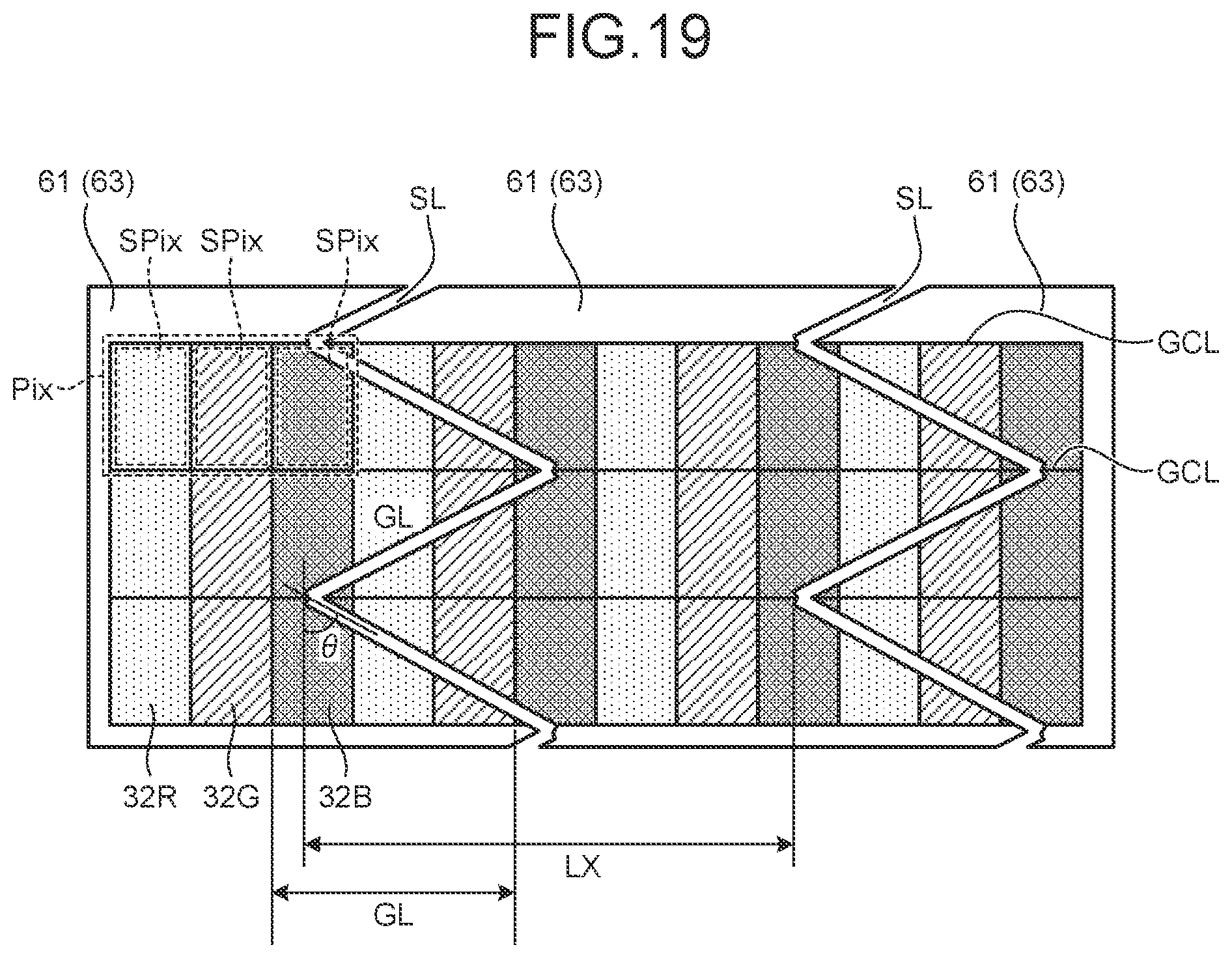 Patent US12314499 Figure 14 – Display device with touch detection function
