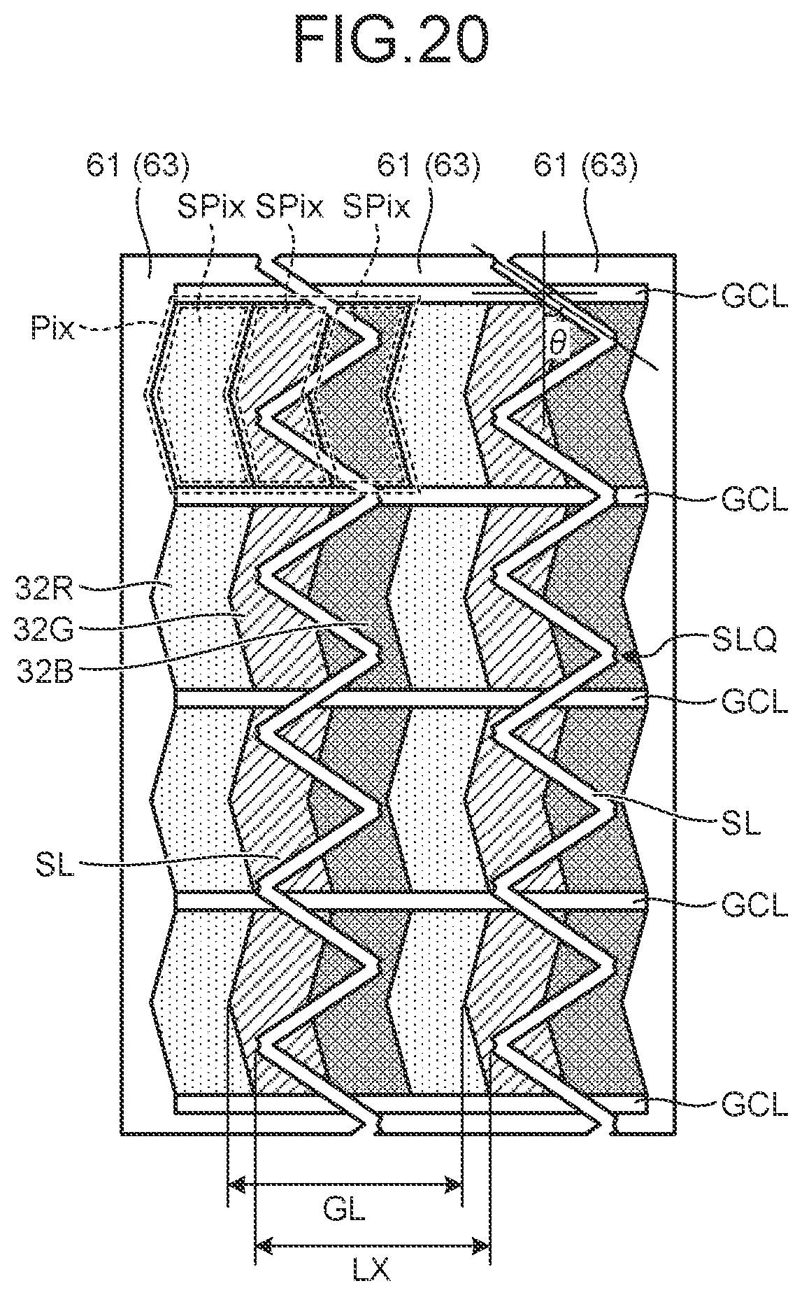 Patent US12314499 Figure 15 – Display device with touch detection function