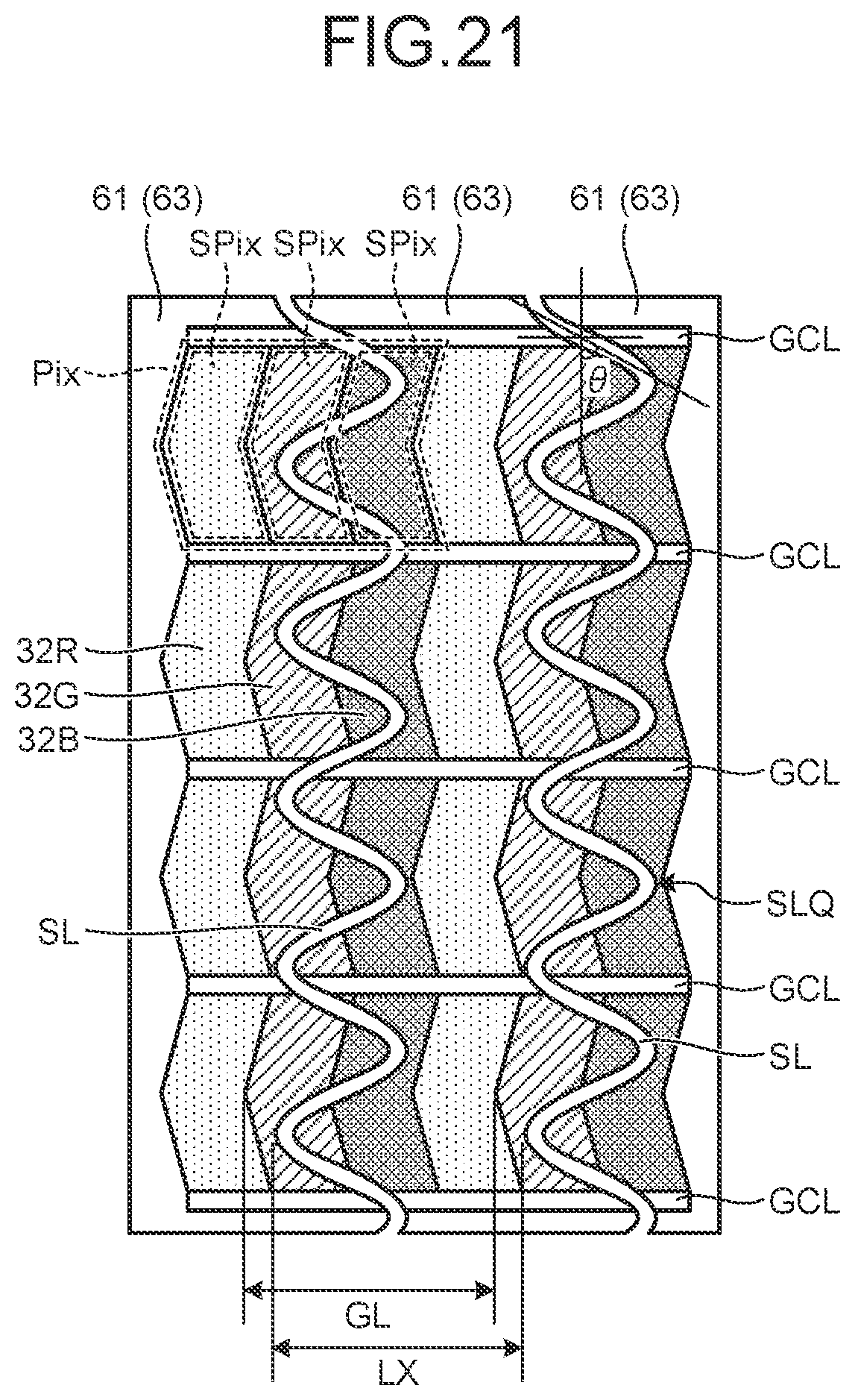 Patent US12314499 Figure 16 – Display device with touch detection function