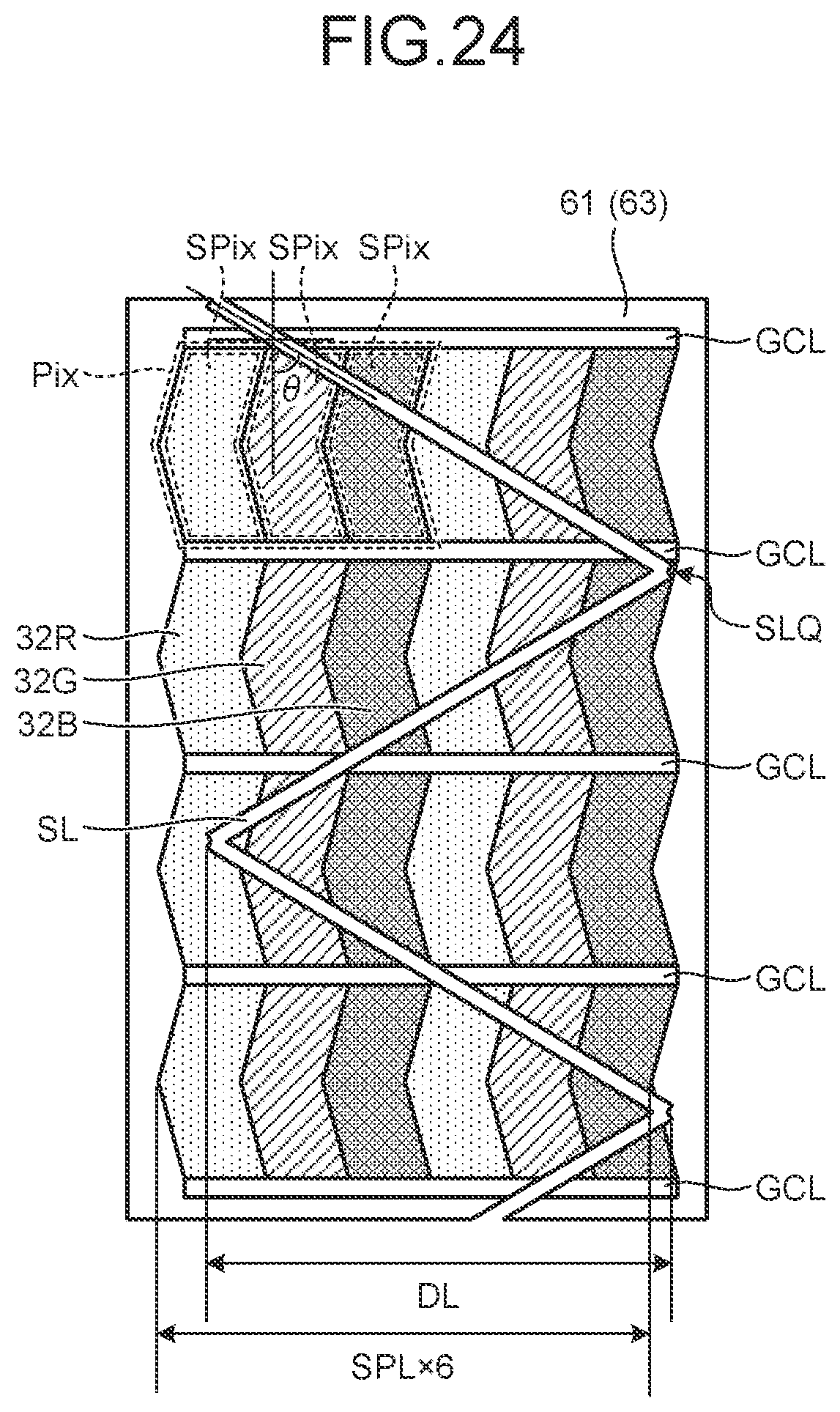 Patent US12314499 Figure 19 – Display device with touch detection function