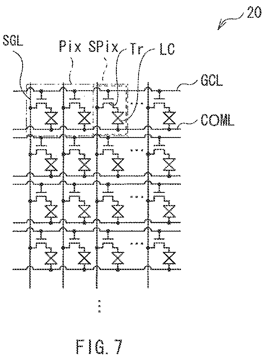 Patent US12314500 Figure 5 – Display panel with touch detection function, method of driving the same, driving circuit, and electronic unit