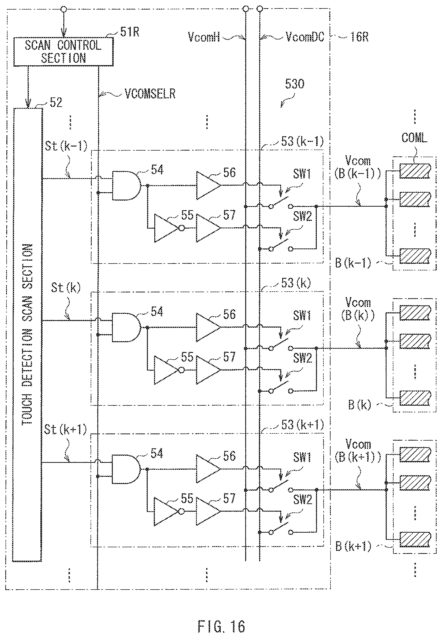 Patent US12314500 Figure 13 – Display panel with touch detection function, method of driving the same, driving circuit, and electronic unit