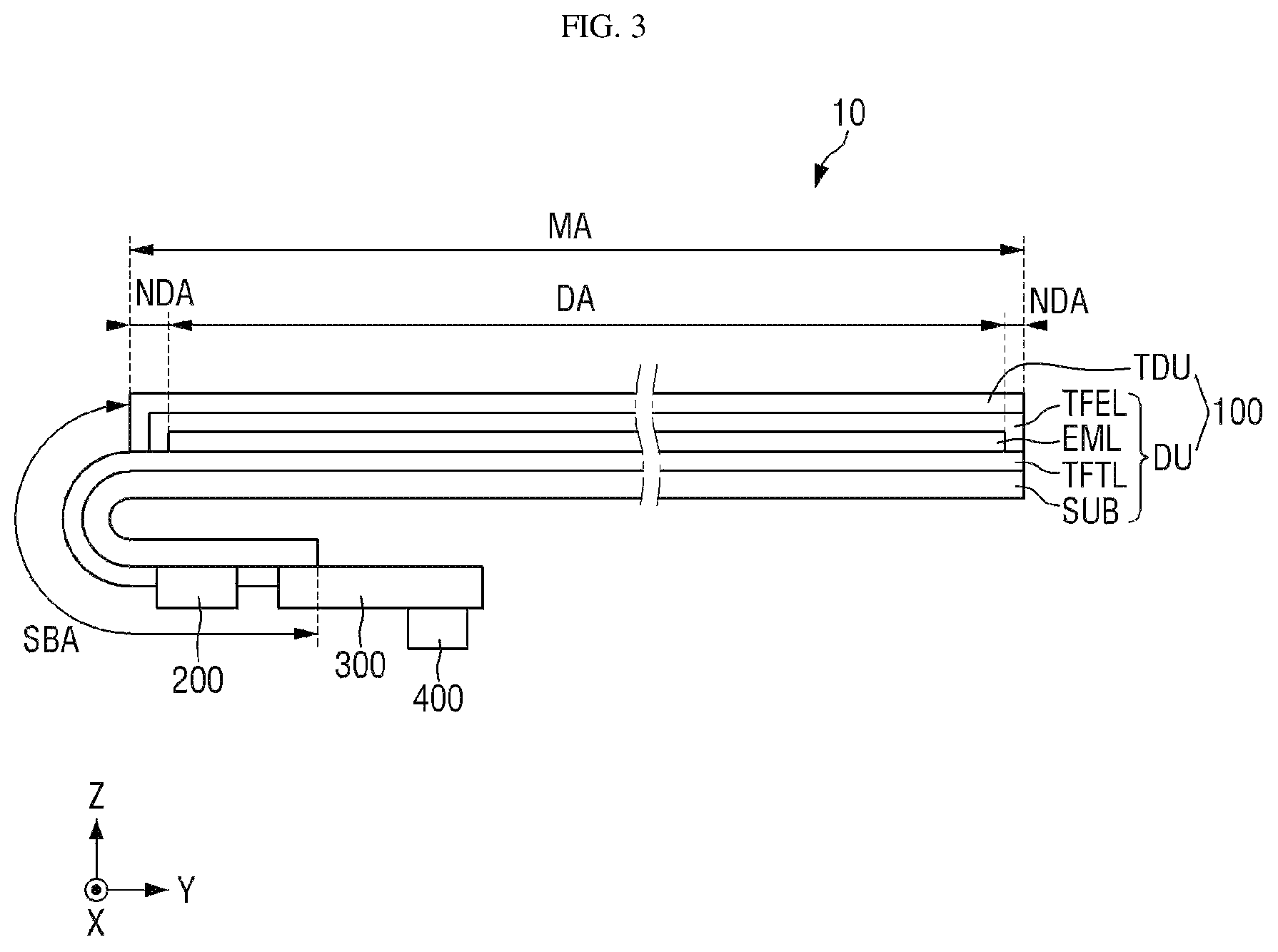 Patent US12314502 Figure 3 – Touch detection device, display device including the same, and method for manufacturing the same