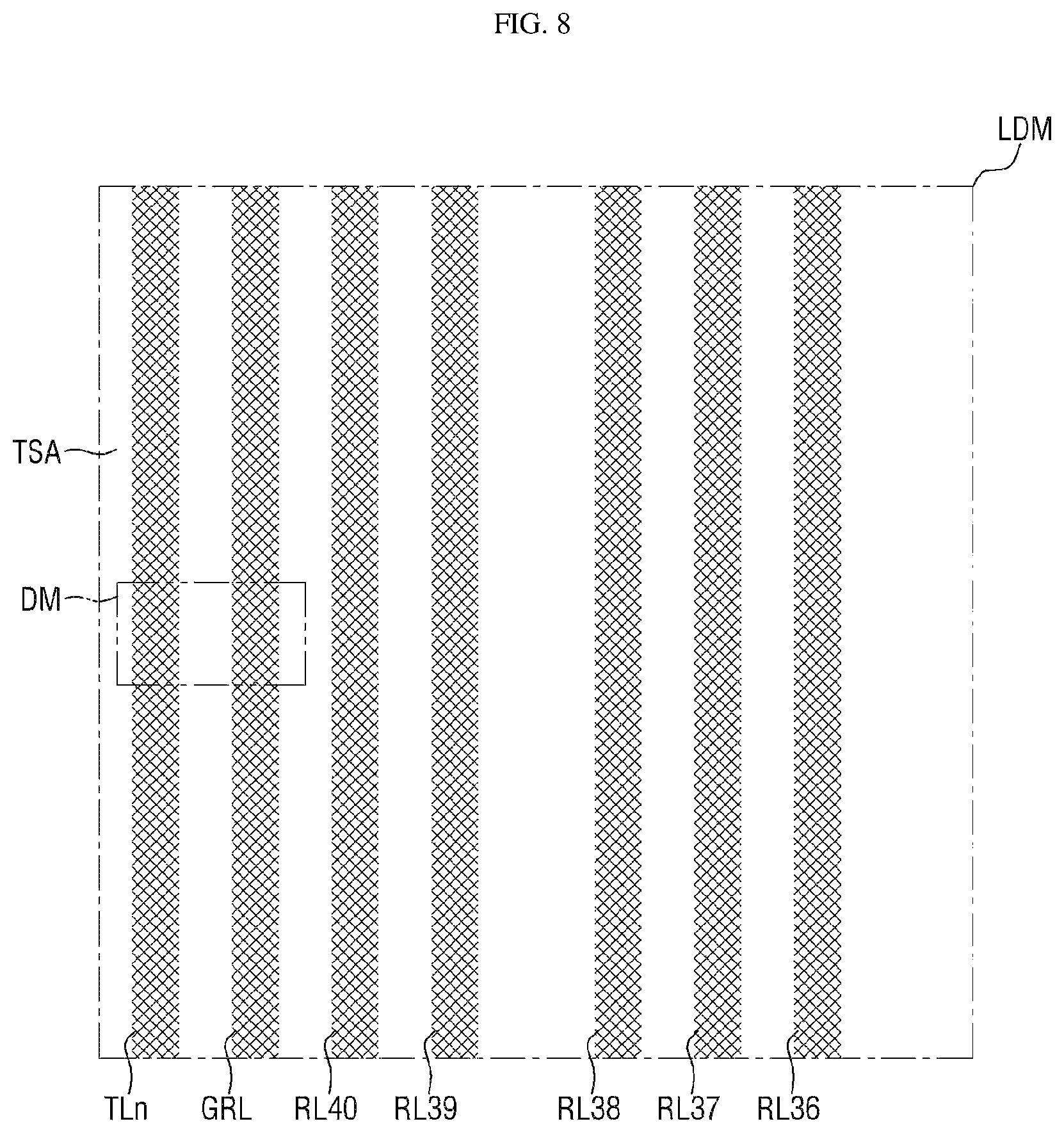 Patent US12314502 Figure 8 – Touch detection device, display device including the same, and method for manufacturing the same