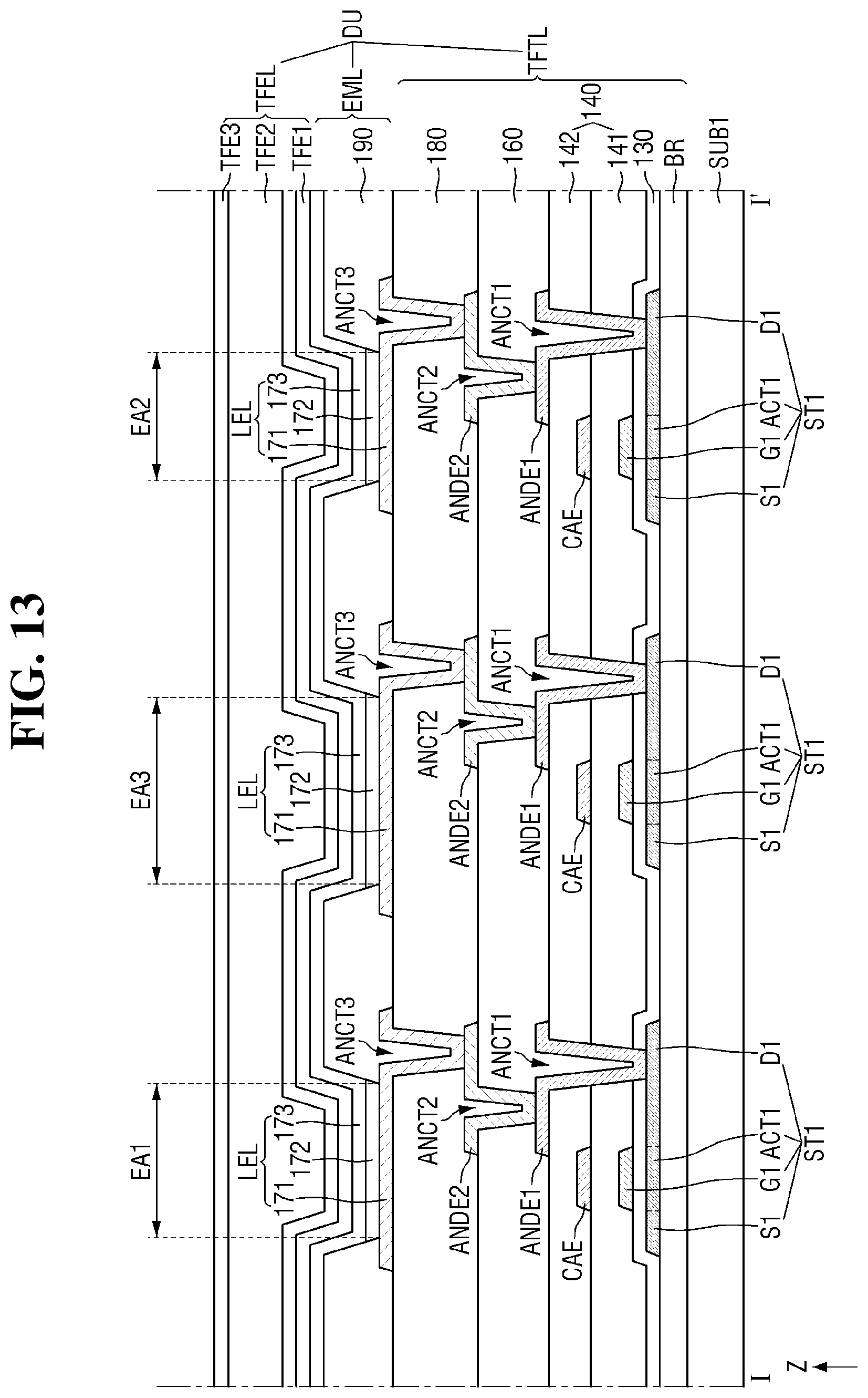 Patent US12314502 Figure 13 – Touch detection device, display device including the same, and method for manufacturing the same