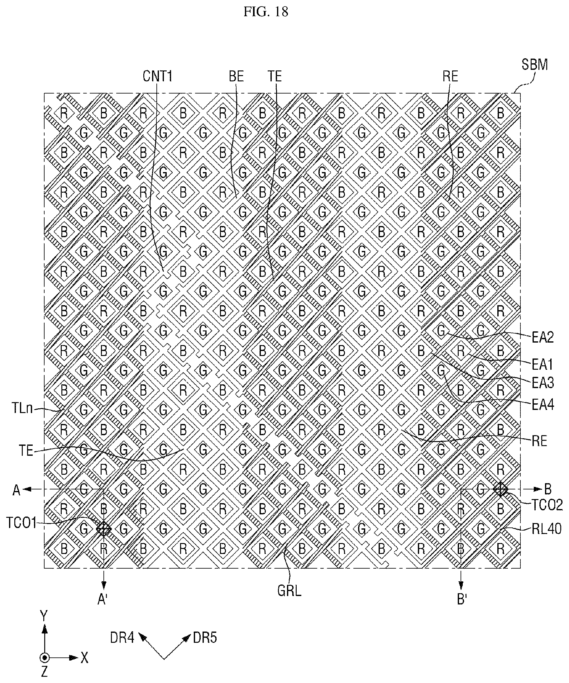 Patent US12314502 Figure 18 – Touch detection device, display device including the same, and method for manufacturing the same