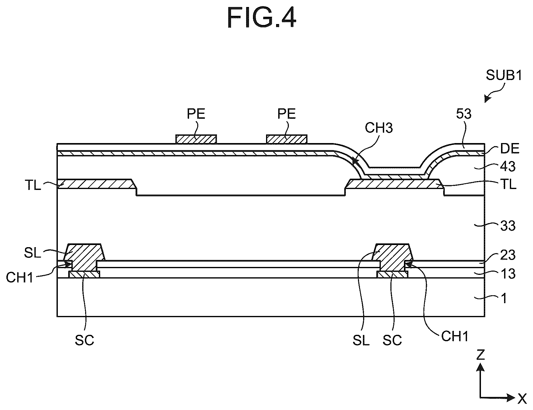 Patent US12314503 Figure 4 – Display device with sensor