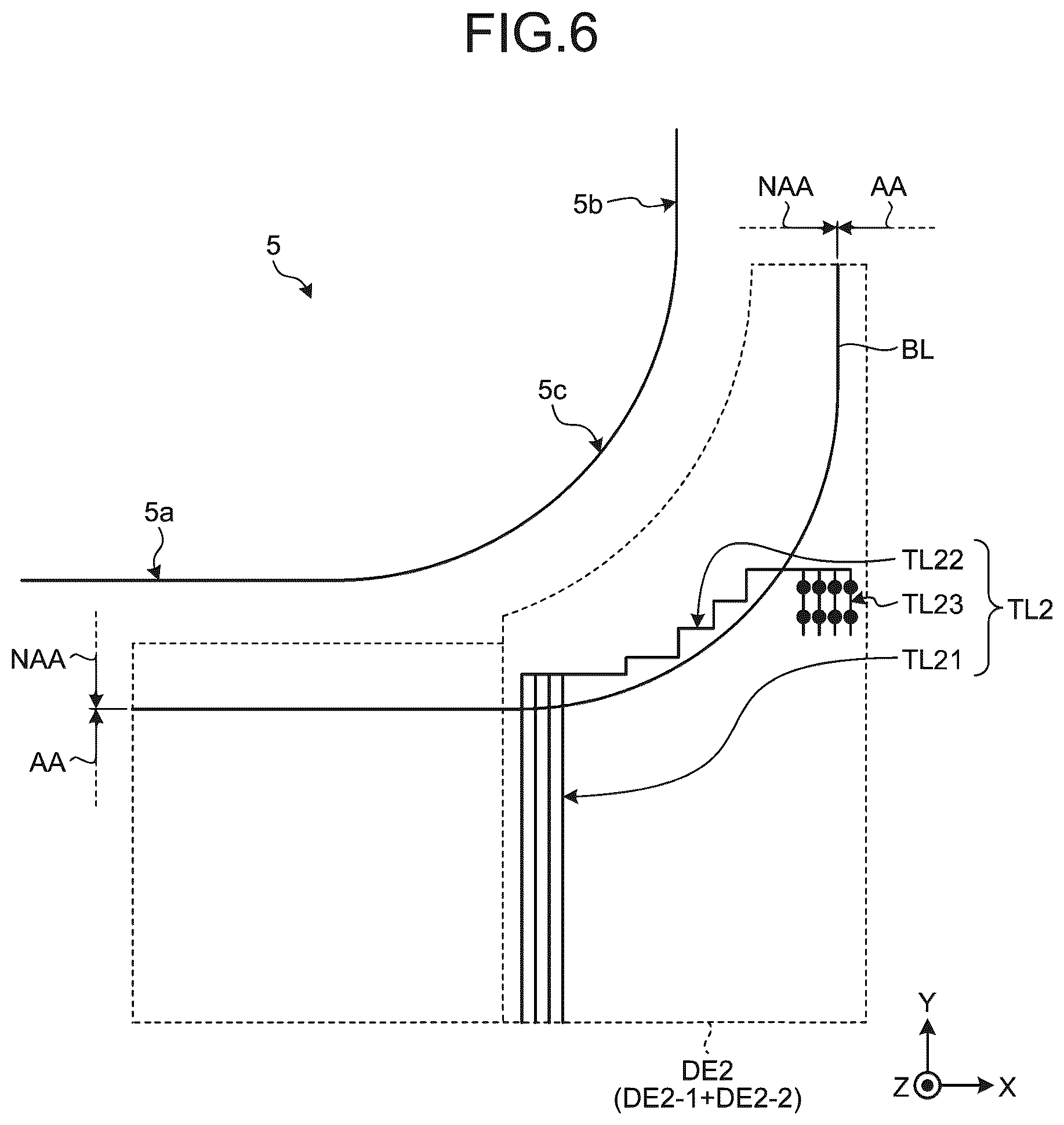 Patent US12314503 Figure 6 – Display device with sensor