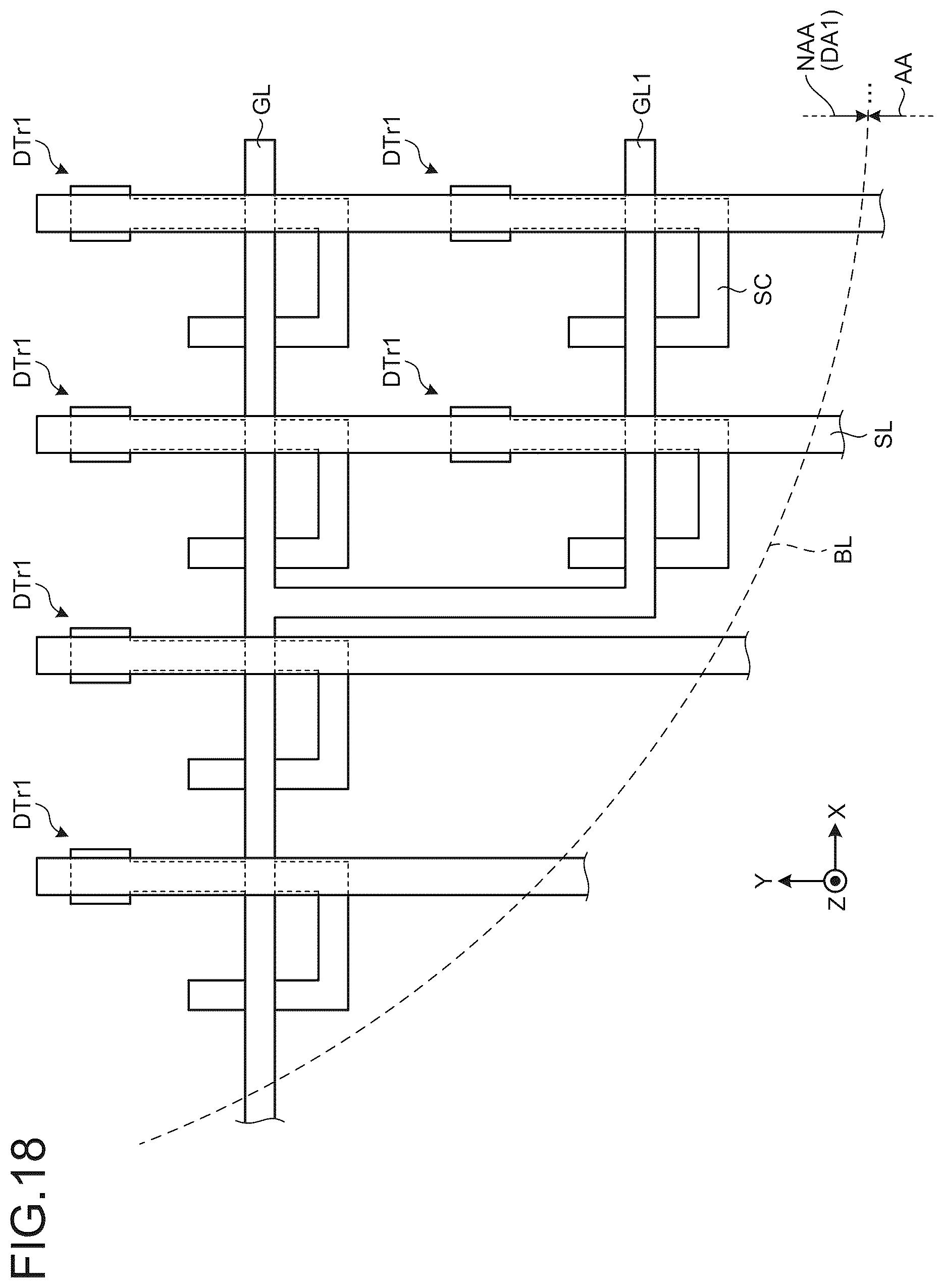 Patent US12314503 Figure 14 – Display device with sensor