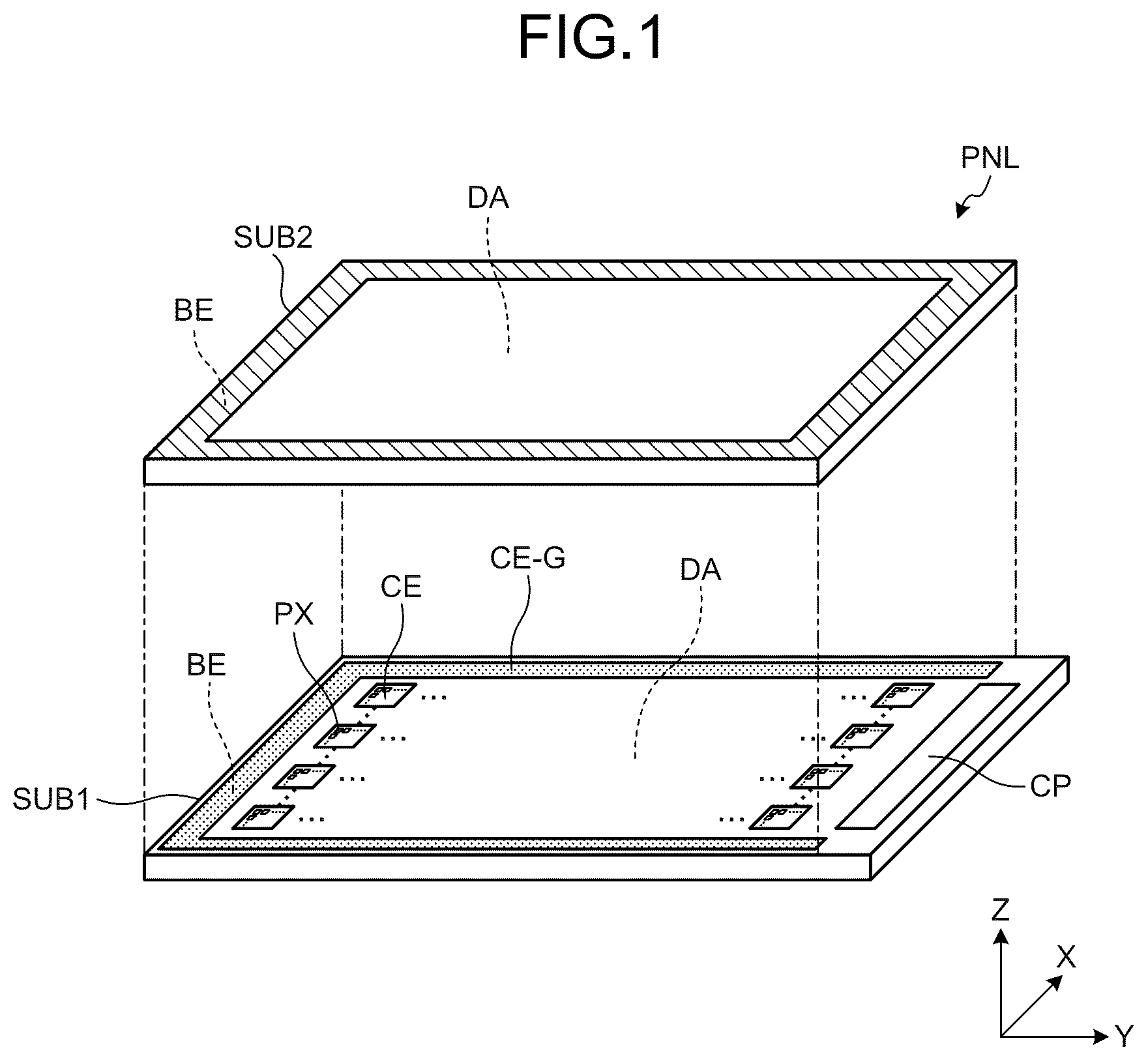 Patent US12314505 Figure 1 – Display device