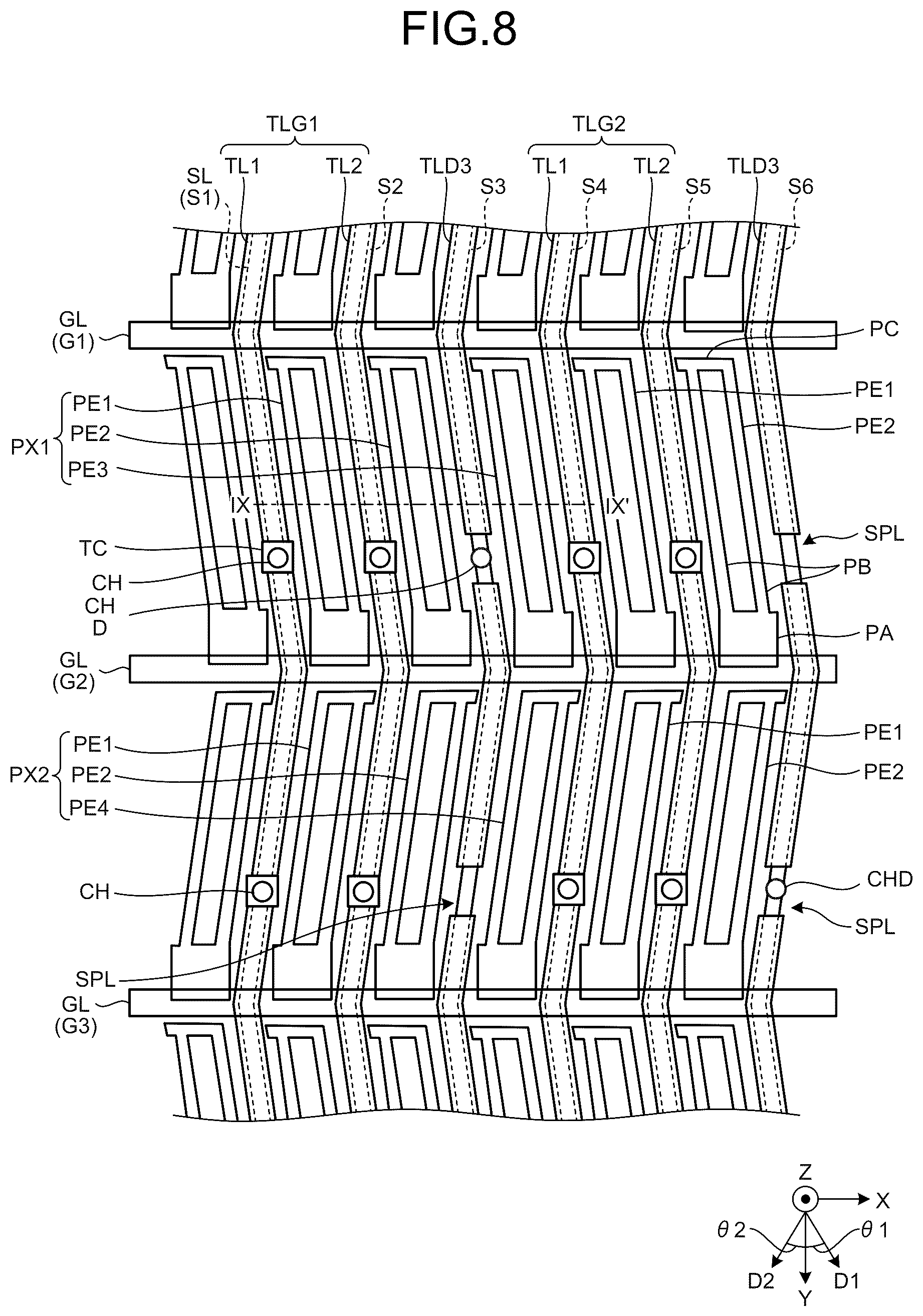 Patent US12314505 Figure 8 – Display device