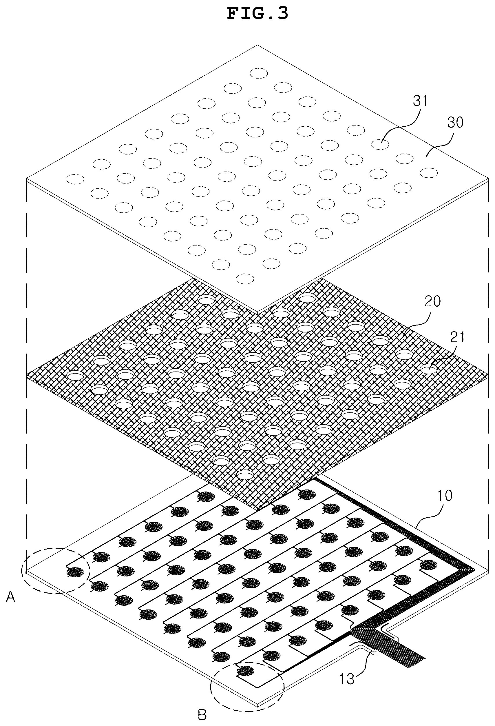 Patent US12314506 Figure 3 – Pressure sensor module comprising at least one sensing electrode facing conductive resistor and apparatus and method for controlling the pressure sensor module