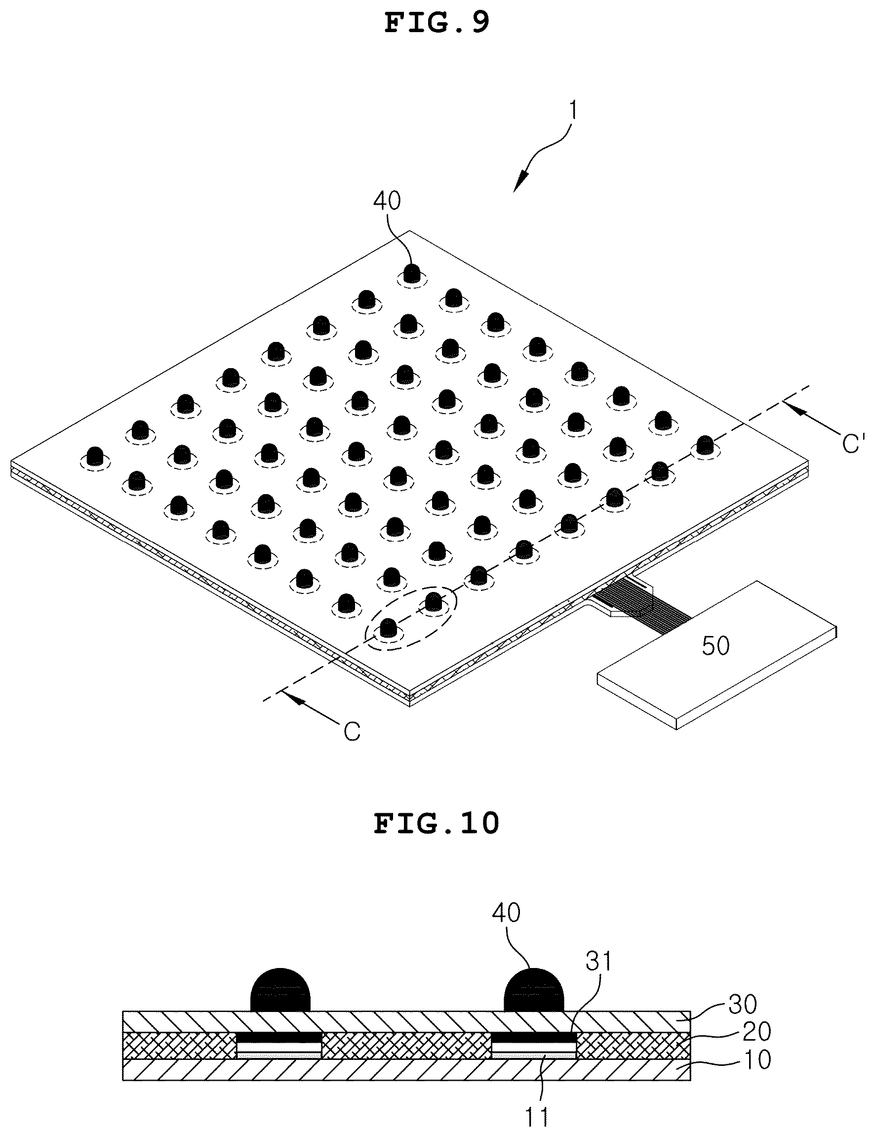 Patent US12314506 Figure 9 – Pressure sensor module comprising at least one sensing electrode facing conductive resistor and apparatus and method for controlling the pressure sensor module
