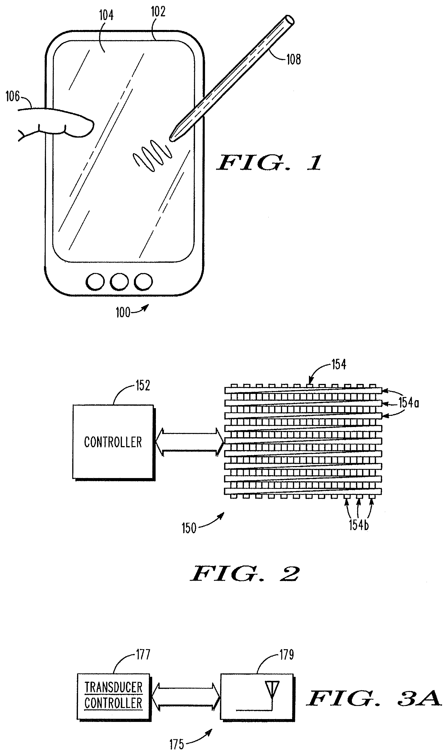 Patent US12314507 Figure 1 – Combination touch and transducer input system and method