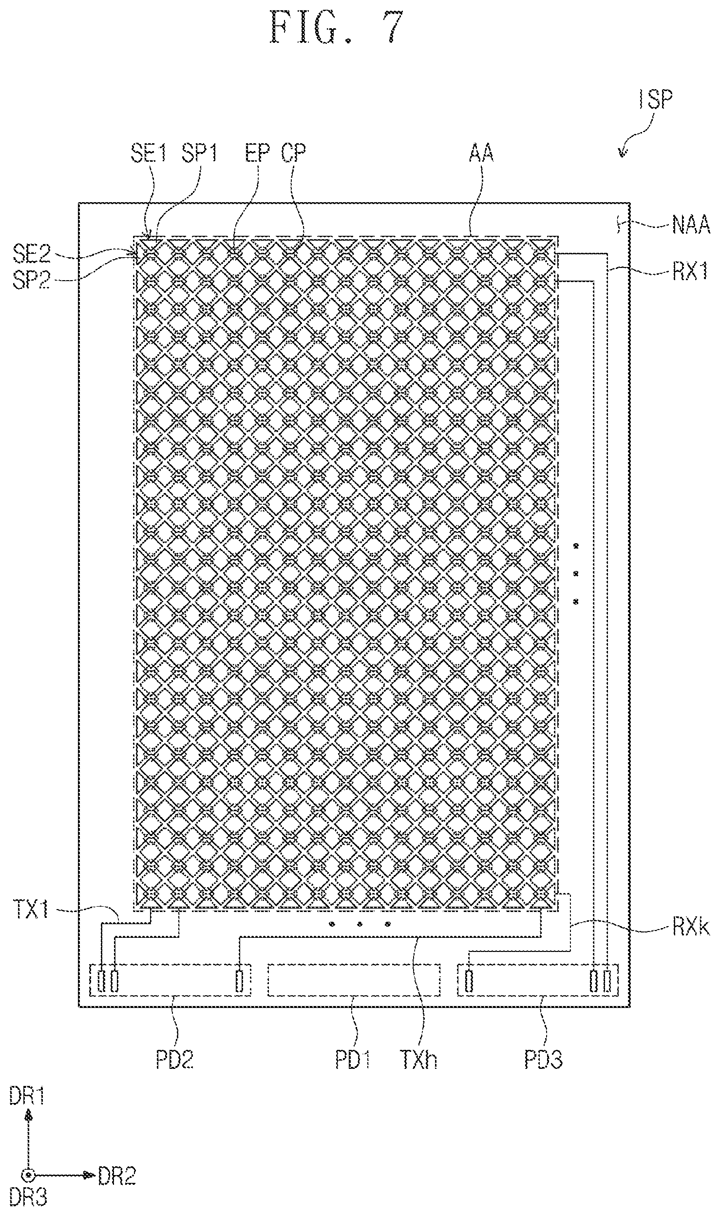 Patent US12314513 Figure 6 – Input sensing part and driving method thereof