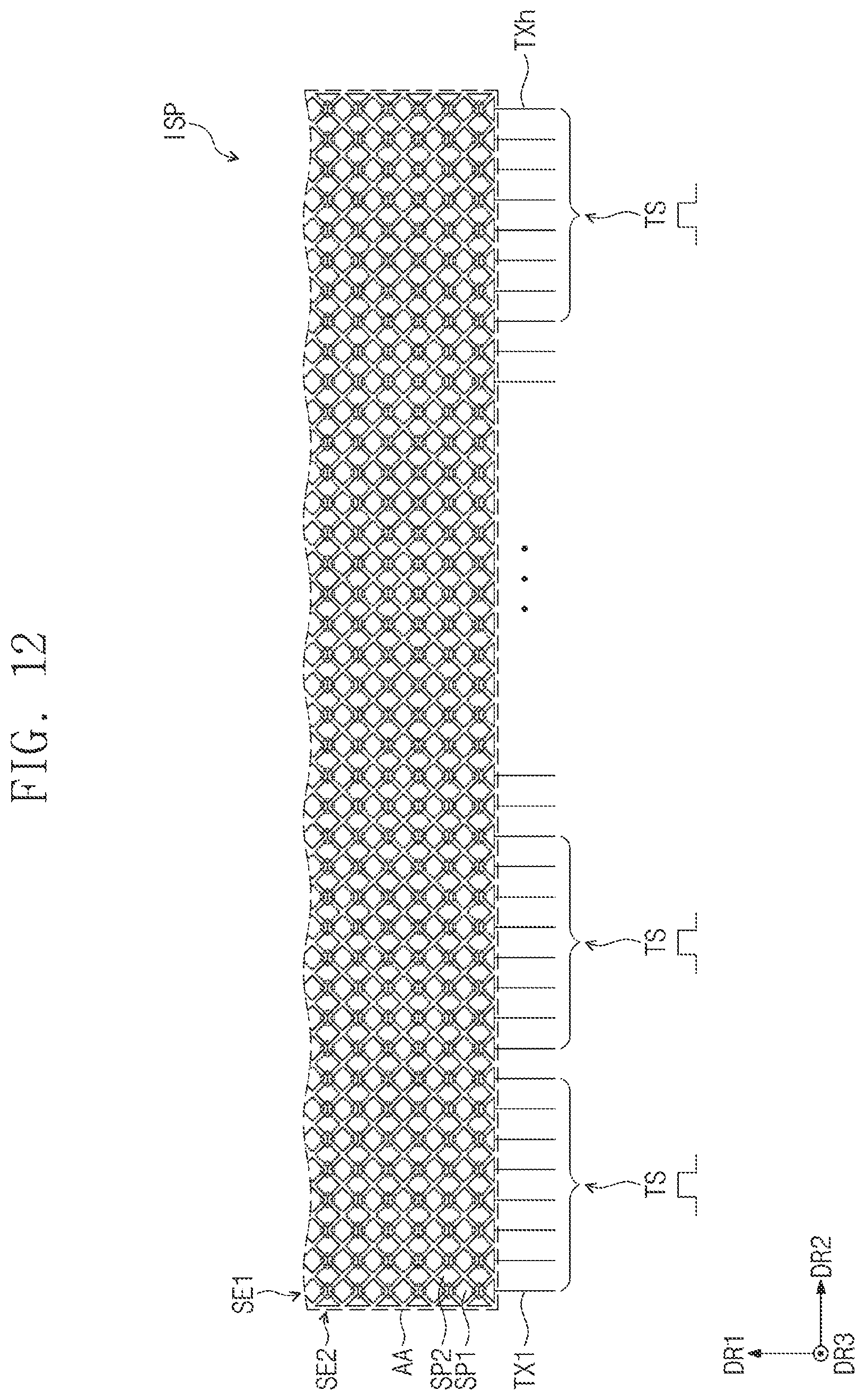 Patent US12314513 Figure 11 – Input sensing part and driving method thereof