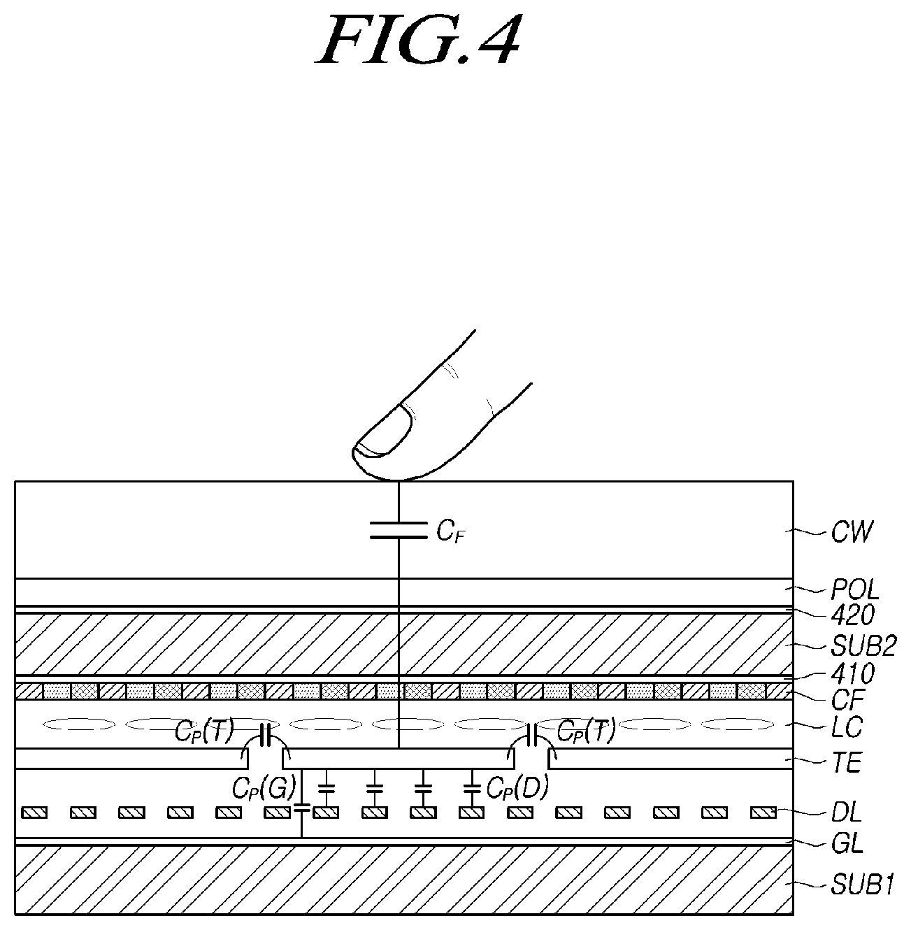 Patent US12314515 Figure 4 – Touch display device