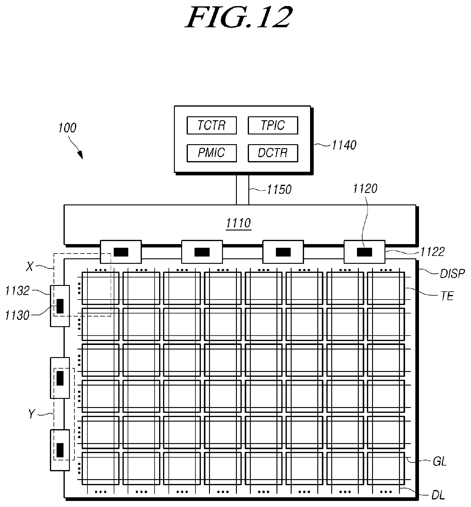 Patent US12314515 Figure 12 – Touch display device