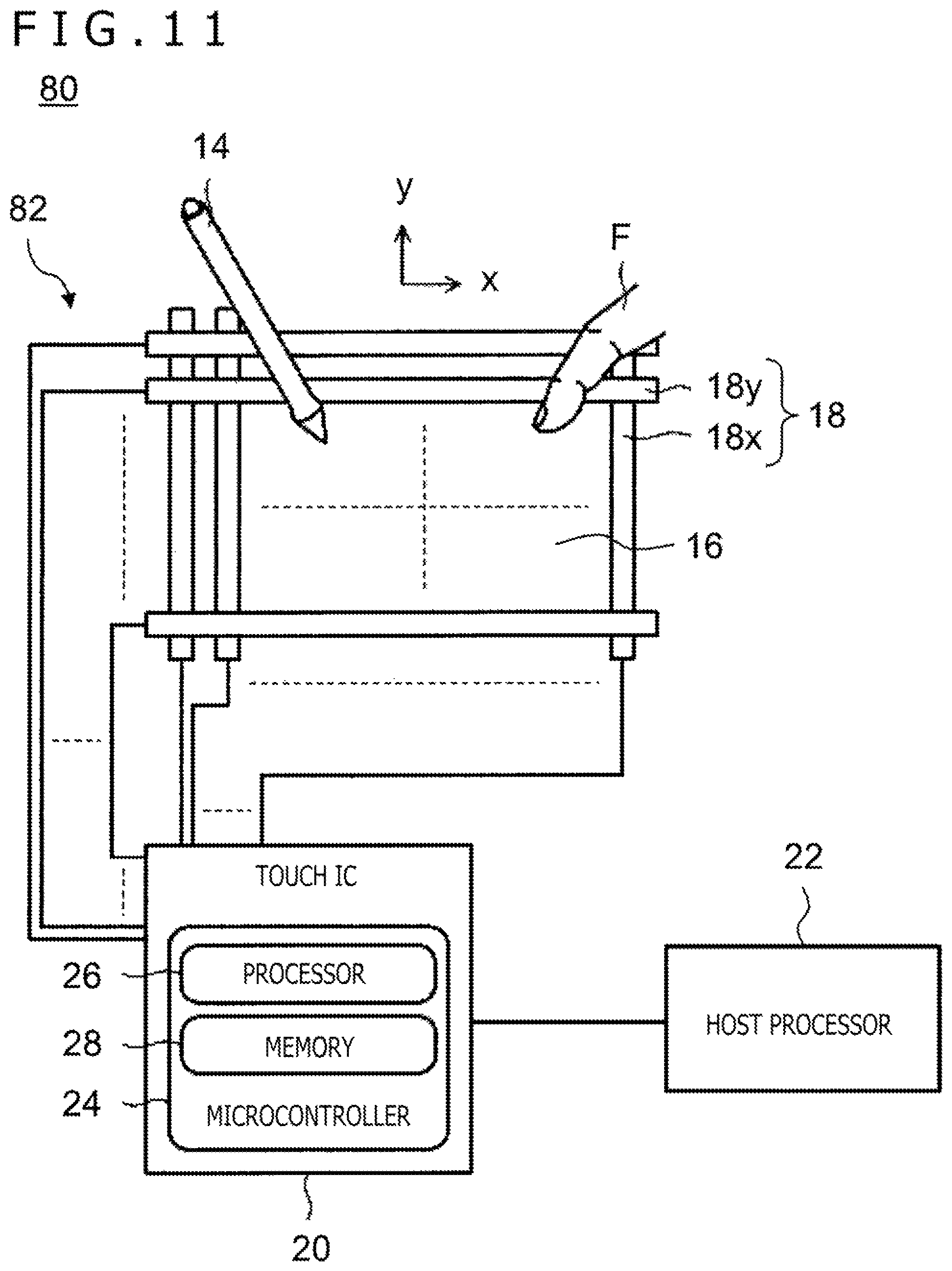 Patent US12314516 Figure 11 – Pen state detection circuit and method inhibiting unexpecterd results from periphery of touch sensor