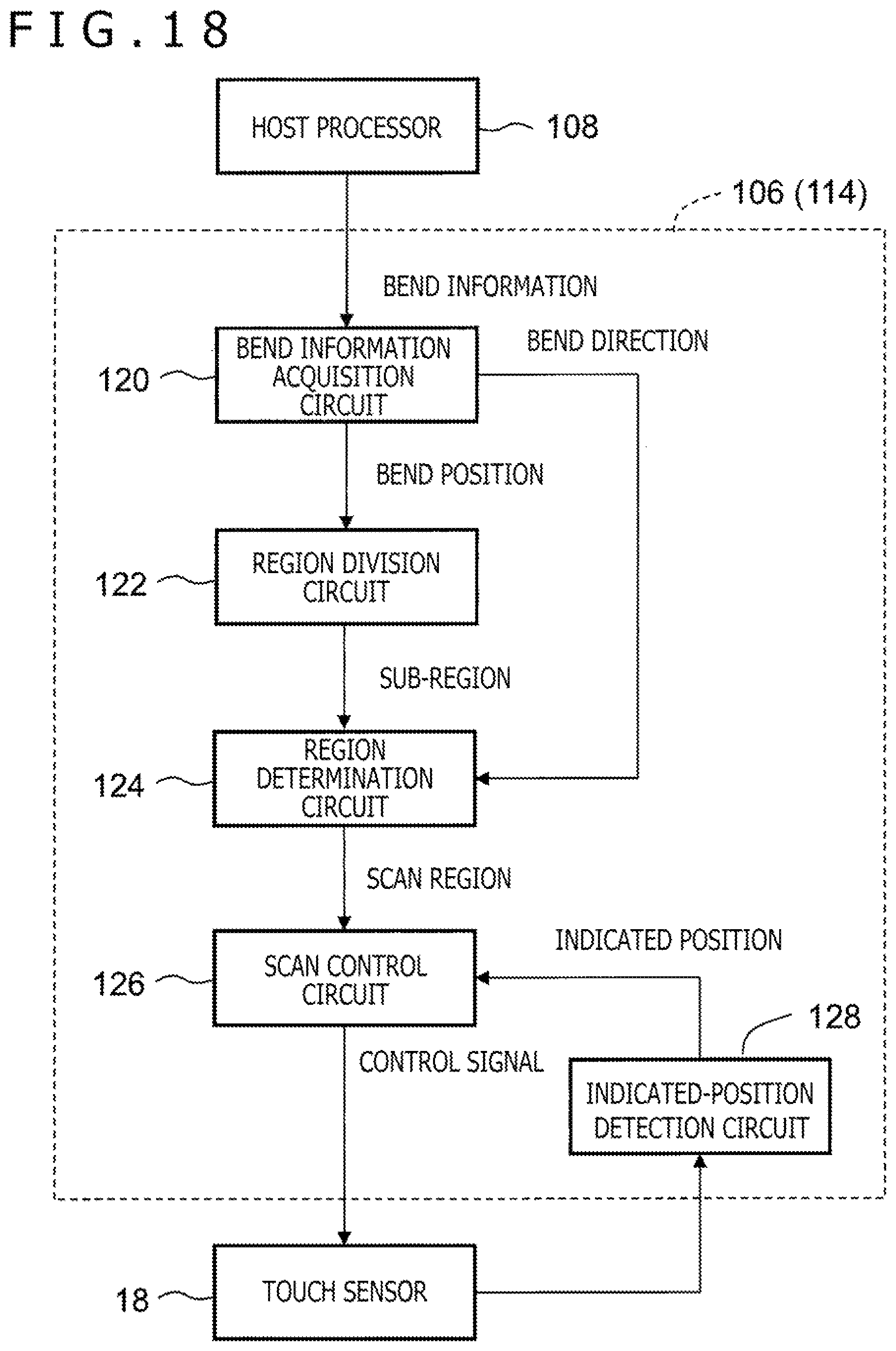 Patent US12314516 Figure 18 – Pen state detection circuit and method inhibiting unexpecterd results from periphery of touch sensor