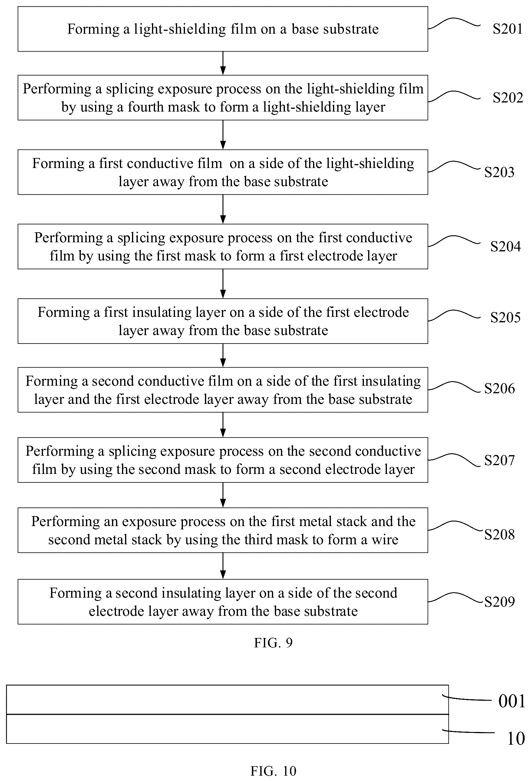 Patent US12314523 Figure 9 – Method for fabricating touch subsrate, touch subsrate, substrate and touch device