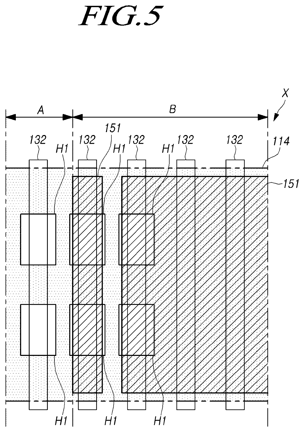 Patent US12314525 Figure 5 – Display device including touch sensor