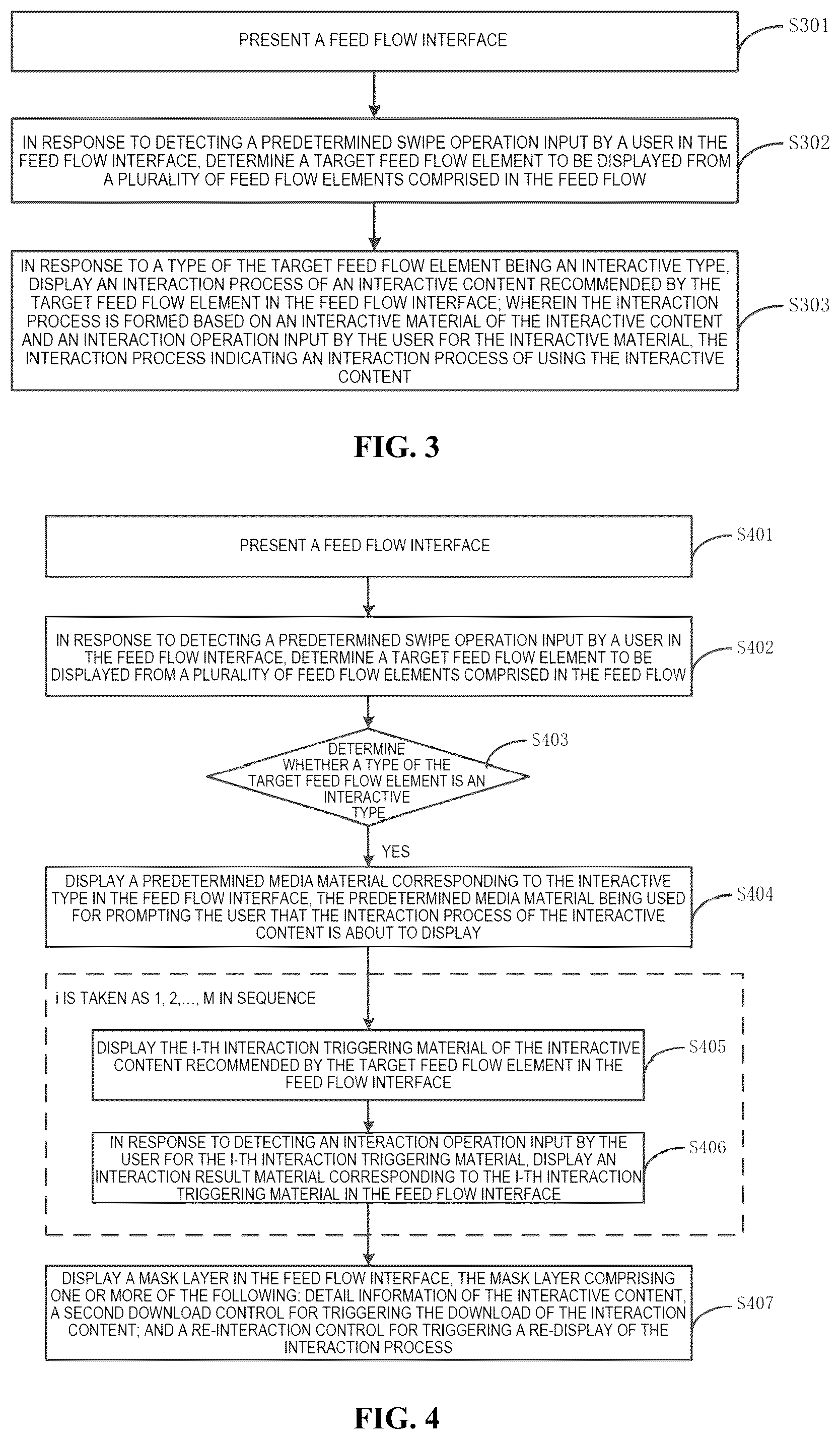 Patent US12314528 Figure 2 – Method, apparatus, and device for displaying a feed flow, storage medium and program