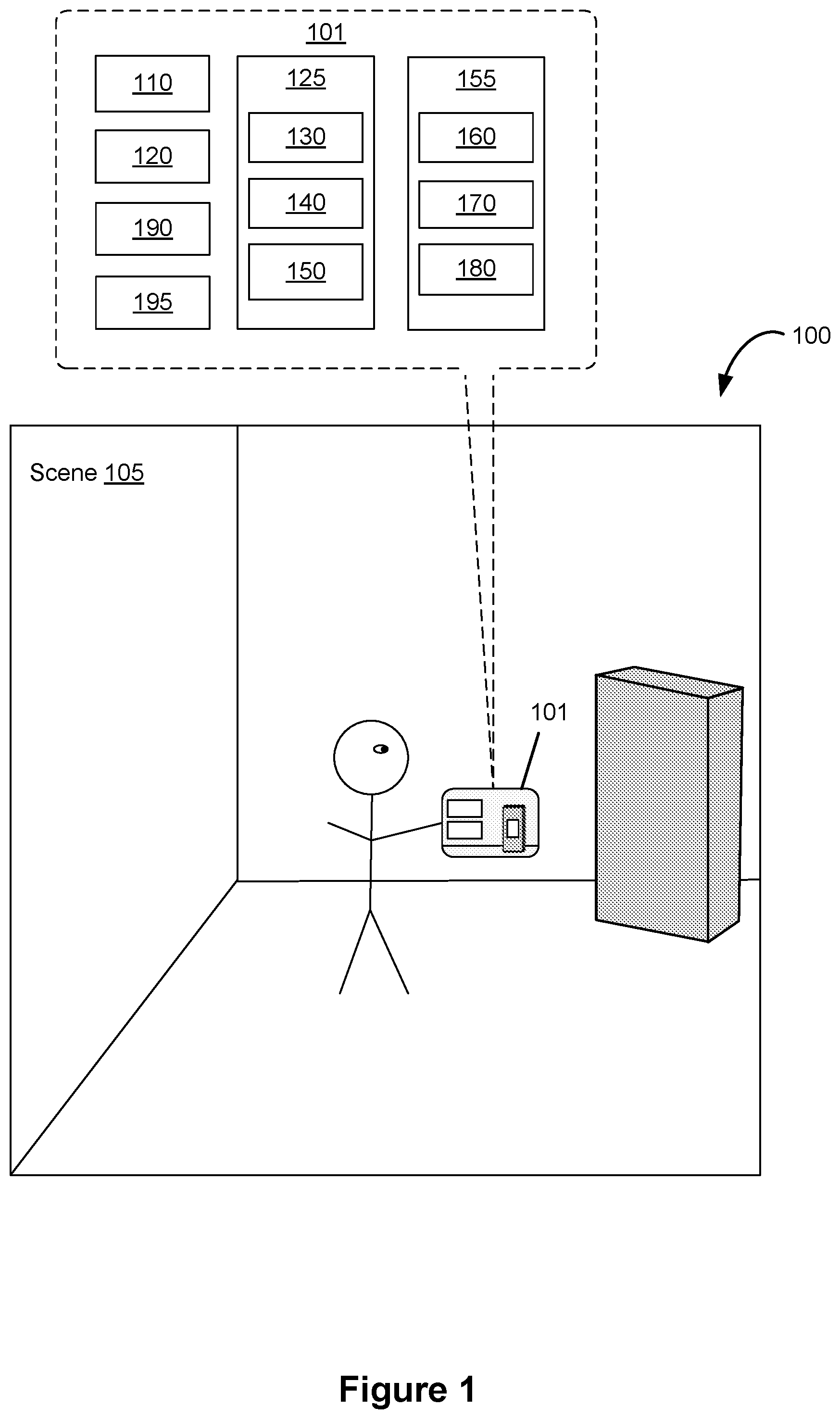 Patent US12314529 Figure 1 – Devices, methods, and graphical user interfaces for interacting with three-dimensional environments