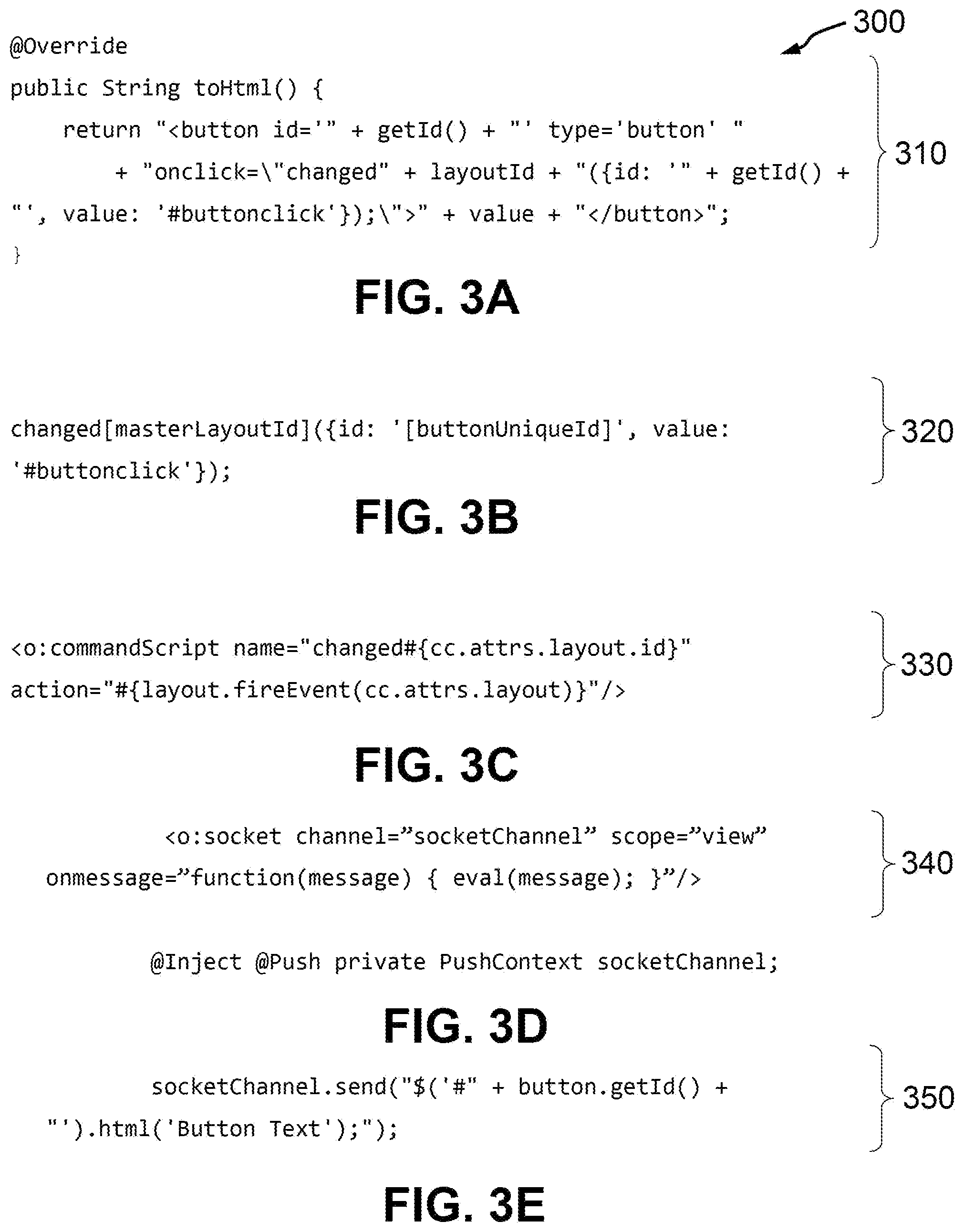 Patent US12314532 Figure 3 – Web application of component-based HMTL originating on server
