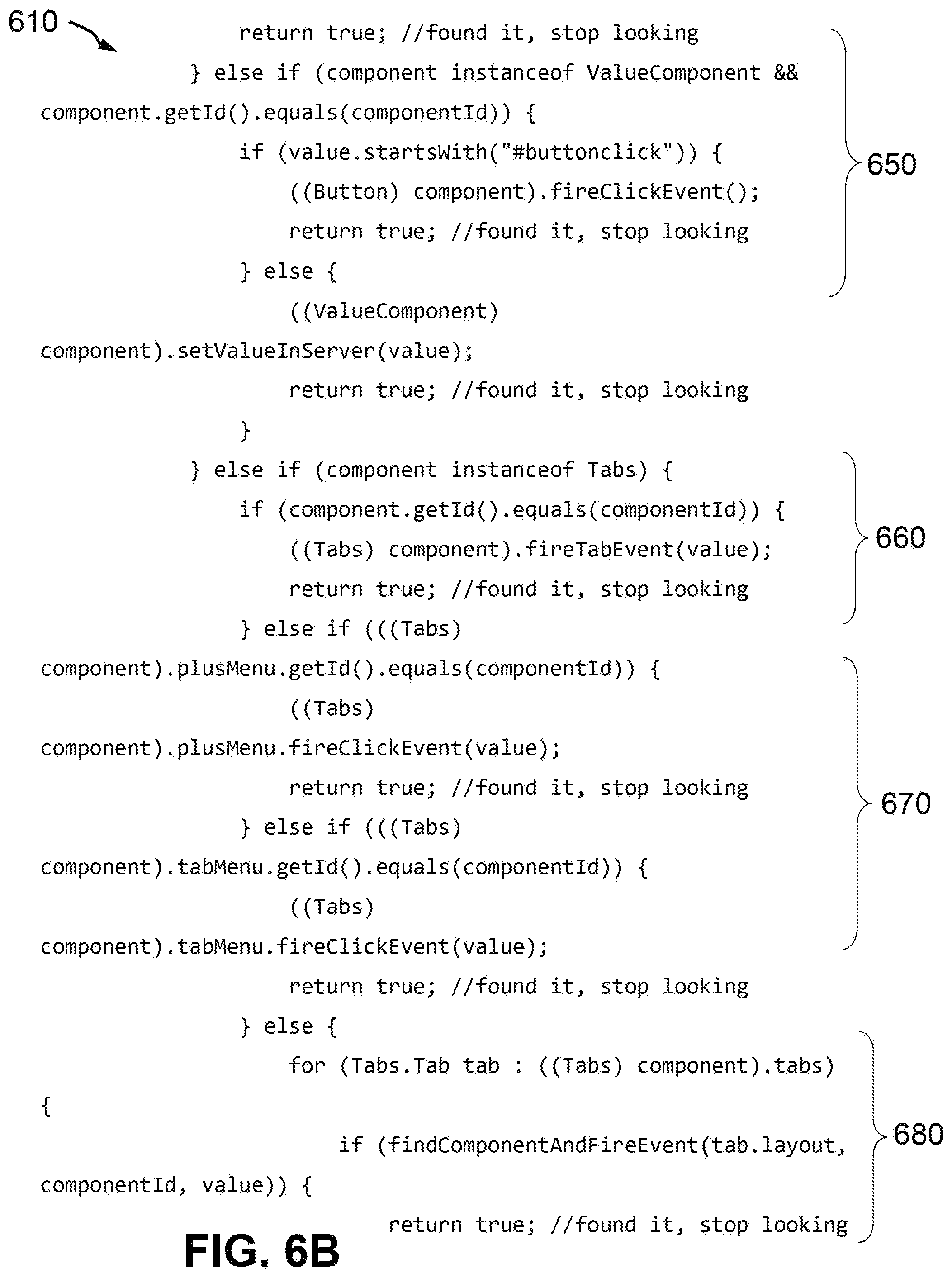 Patent US12314532 Figure 8 – Web application of component-based HMTL originating on server