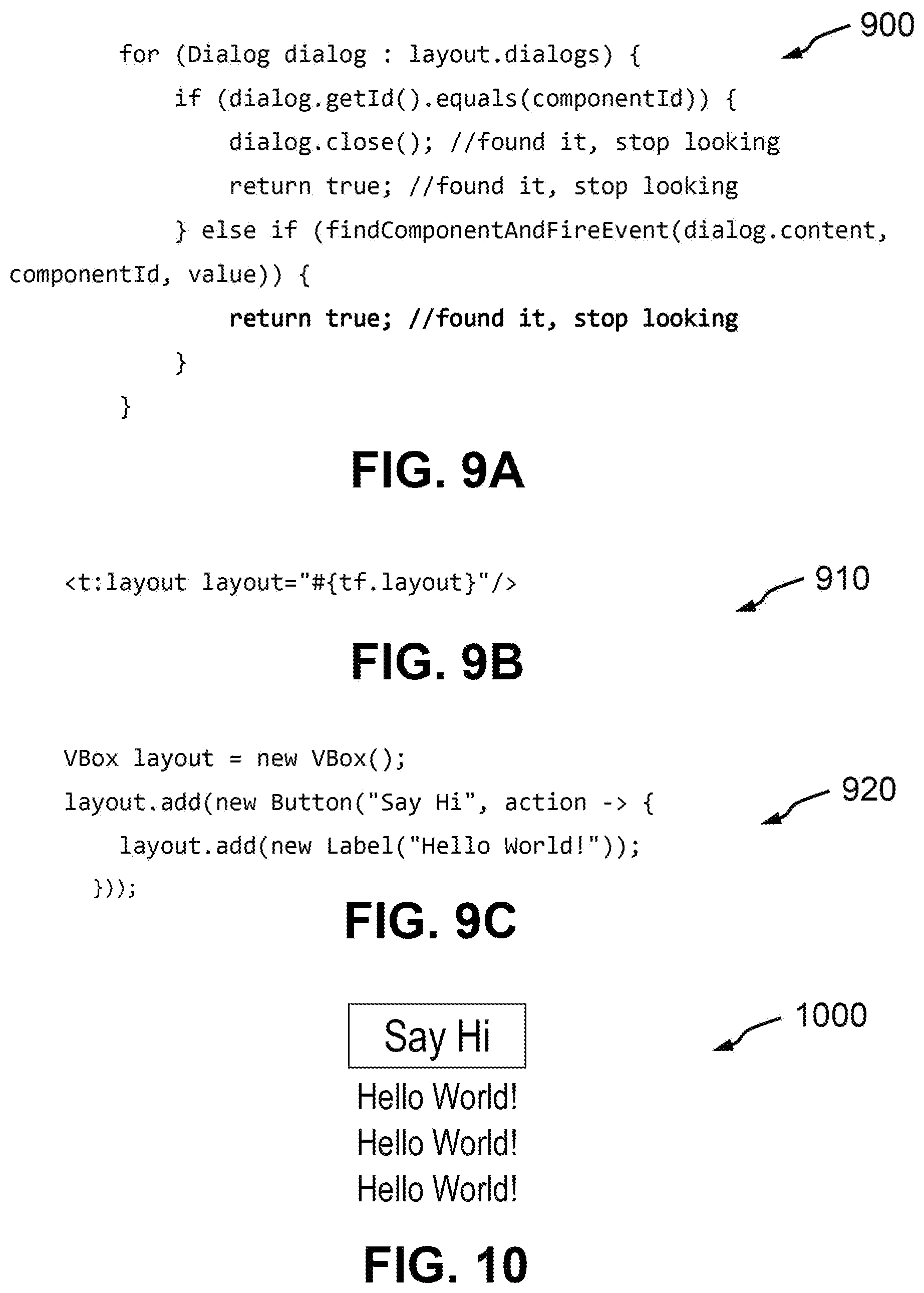 Patent US12314532 Figure 12 – Web application of component-based HMTL originating on server