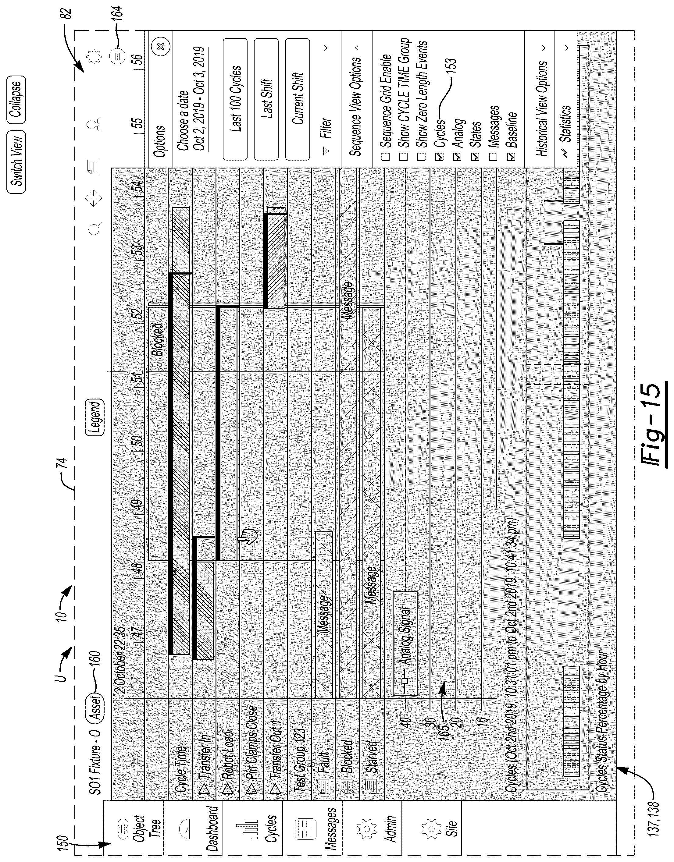 Patent US12314534 Figure 15 – Automation management interface with multiple asset display