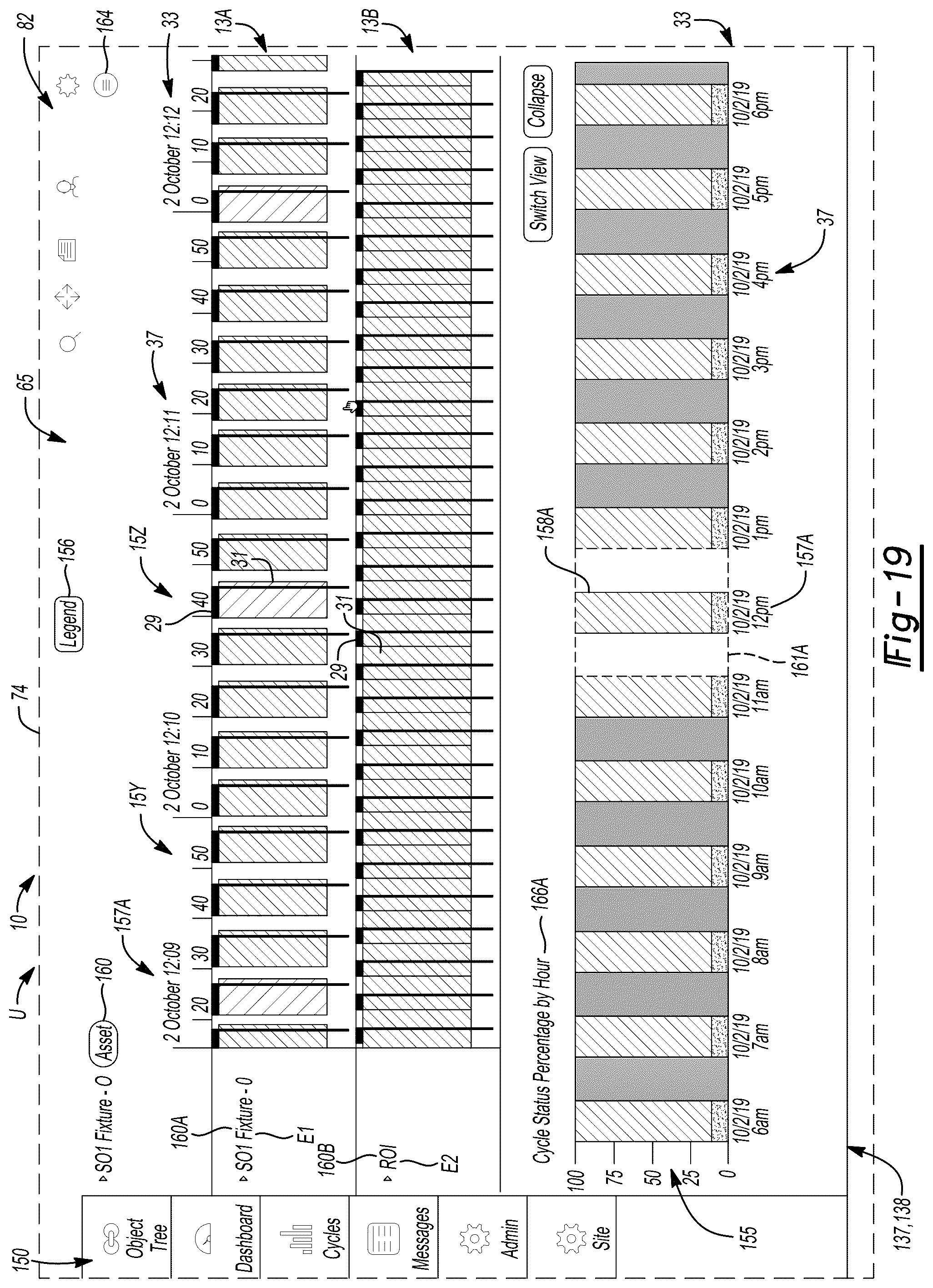 Patent US12314534 Figure 19 – Automation management interface with multiple asset display