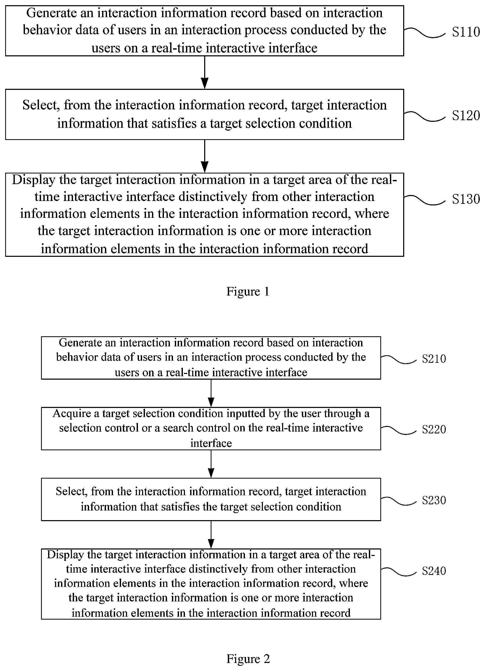 Patent US12314541 — Interaction information processing method and apparatus, electronic device and storage medium — Figure 1