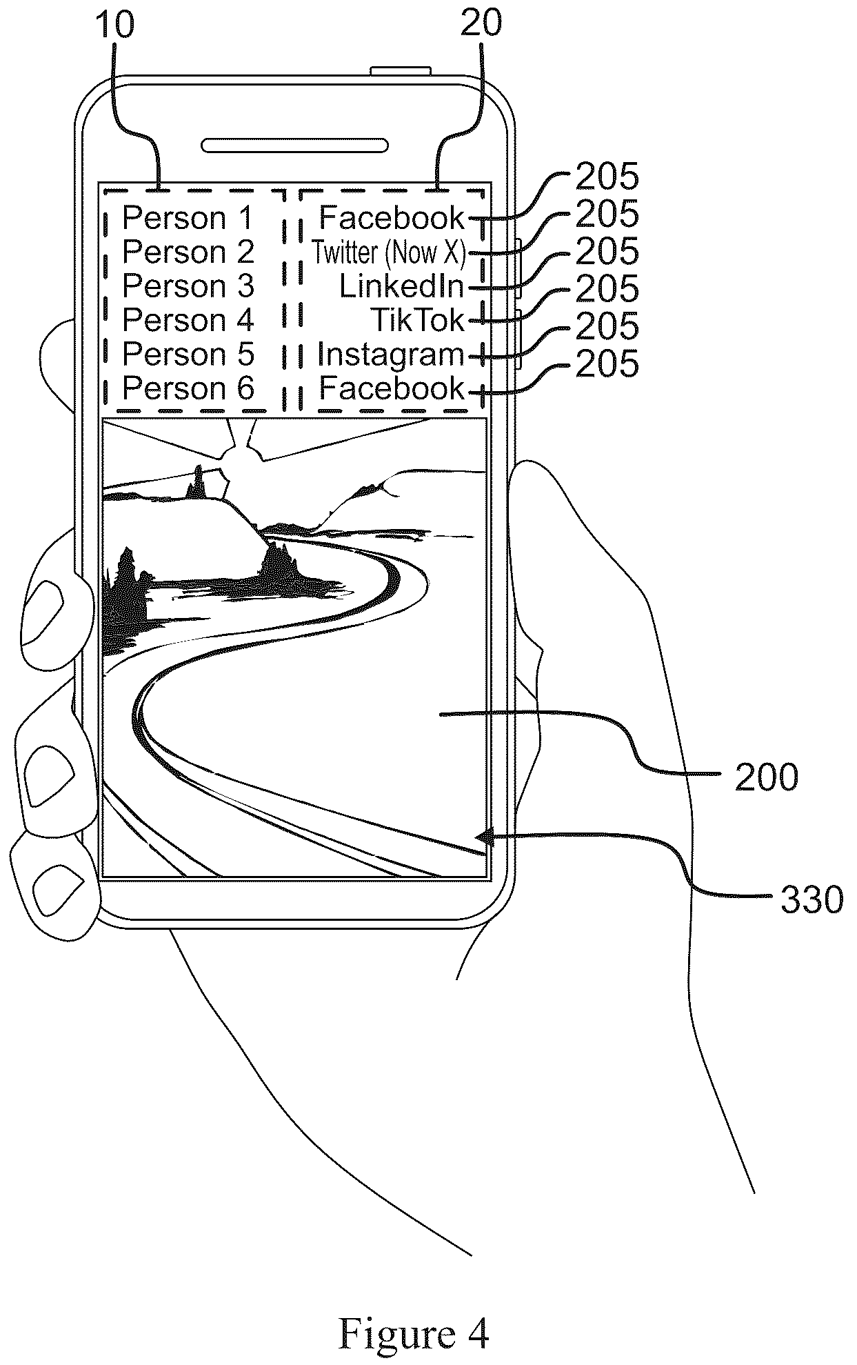 Patent US12314545 Figure 3 – Method and application for fast sharing of images between mobile electronic devices using an innovative platform and artificial intelligence