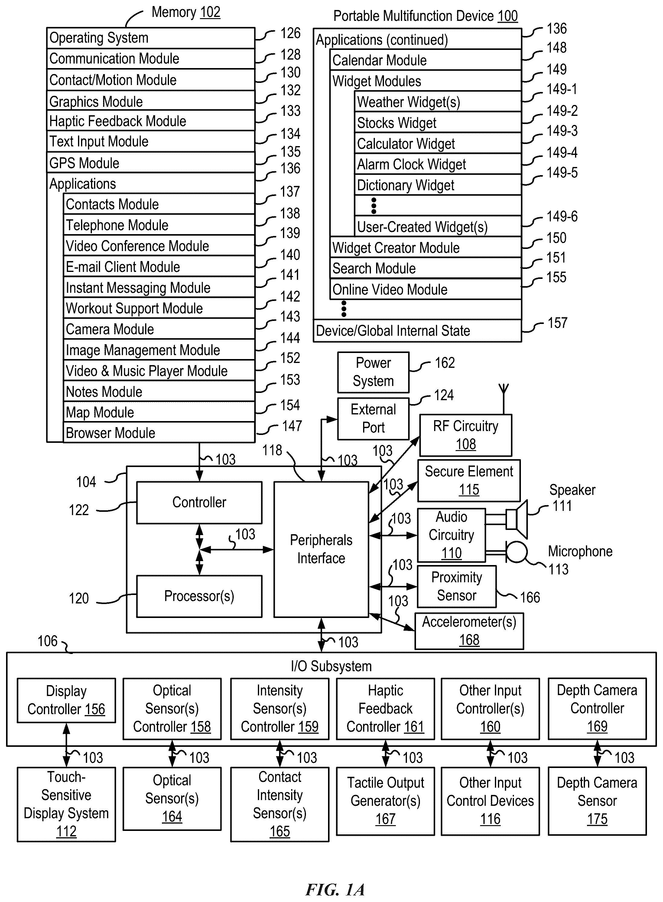 Patent US12314553 Figure 1 – User interface camera effects