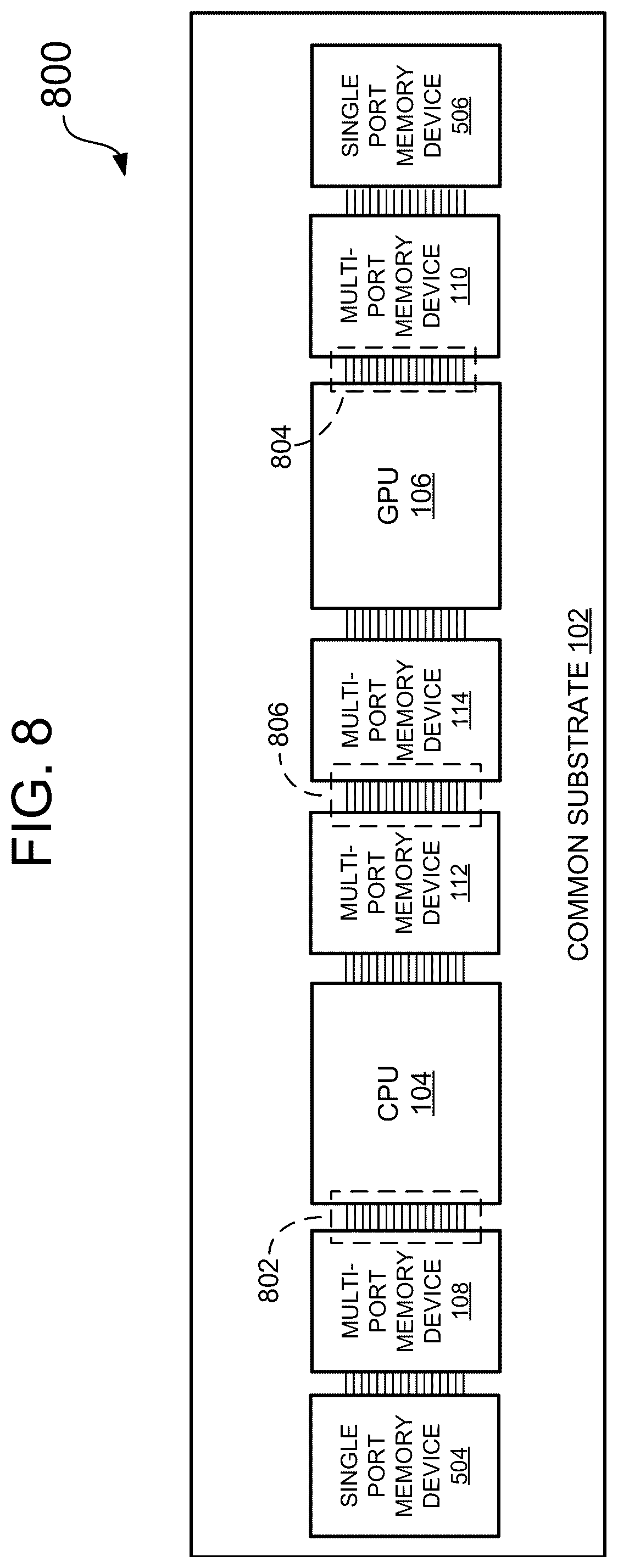 Patent US12314567 Figure 7 – Multi-chip module (MCM) with multi-port unified memory