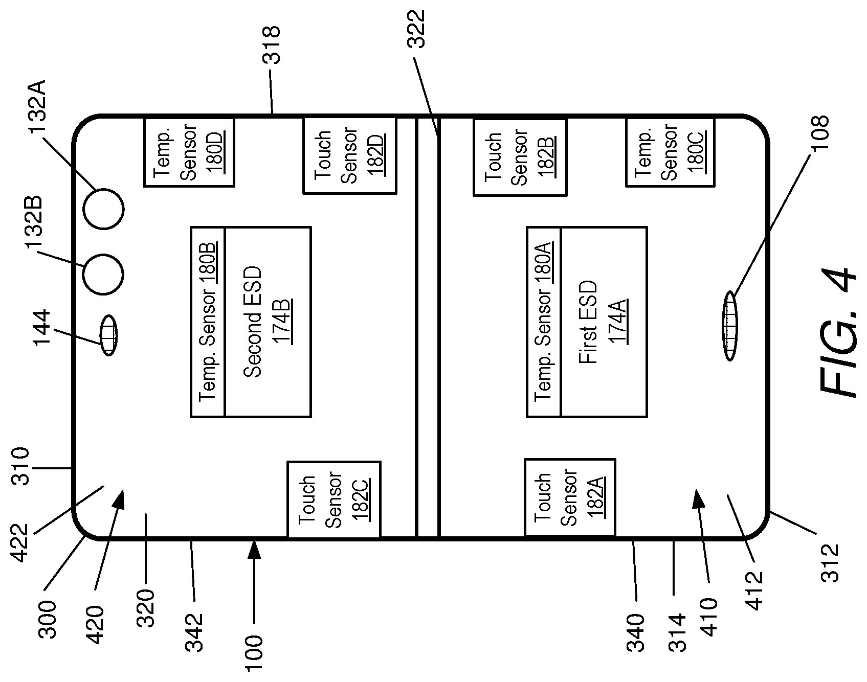 Patent US12314579 Figure 5 – Managing multiple energy storage devices in an electronic device based on environmental conditions