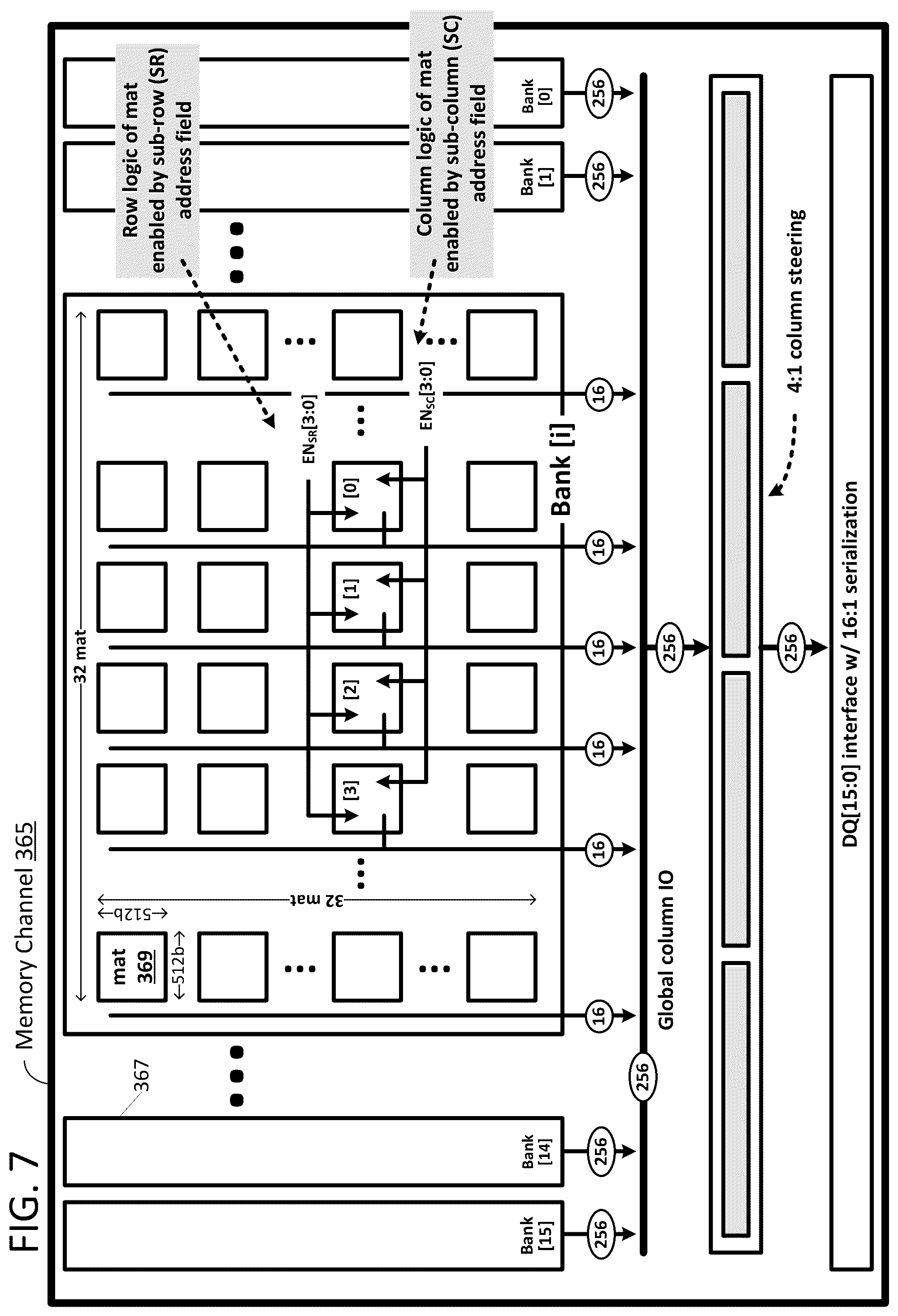 Patent US12314607 Figure 5 – Variable memory access granularity