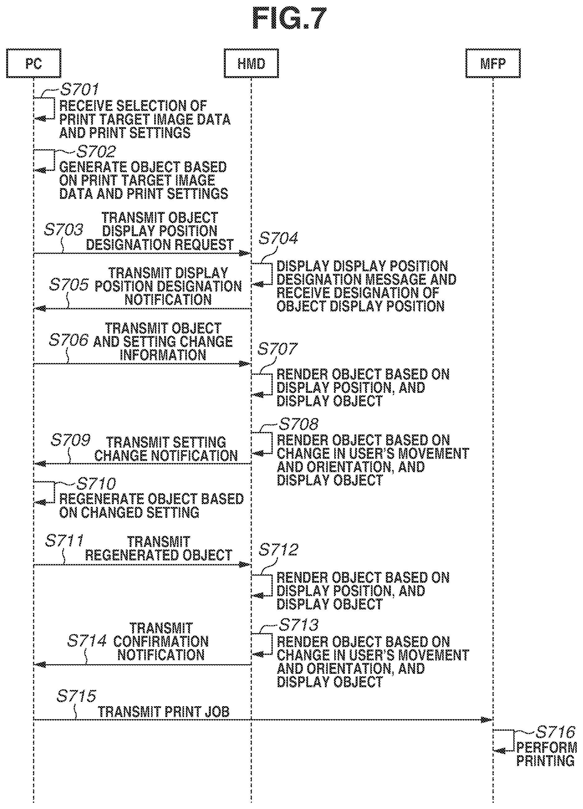 Patent US12314616 Figure 7 – Printing system, terminal apparatus, and storage medium