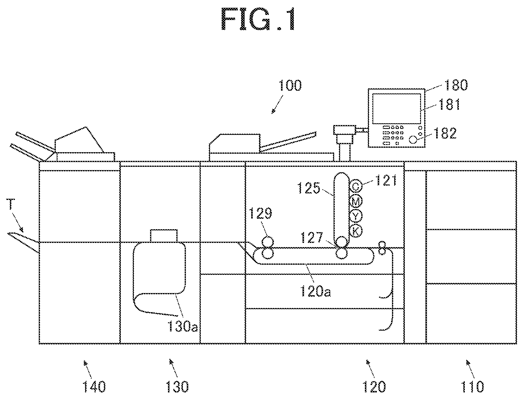 Patent US12314618 Figure 1 – Image inspection device, image forming system, and non-transitory storage medium comprising a hardware processor that executes continuity inspection of an identifier in an inspection region in a read image across a plurality of jobs