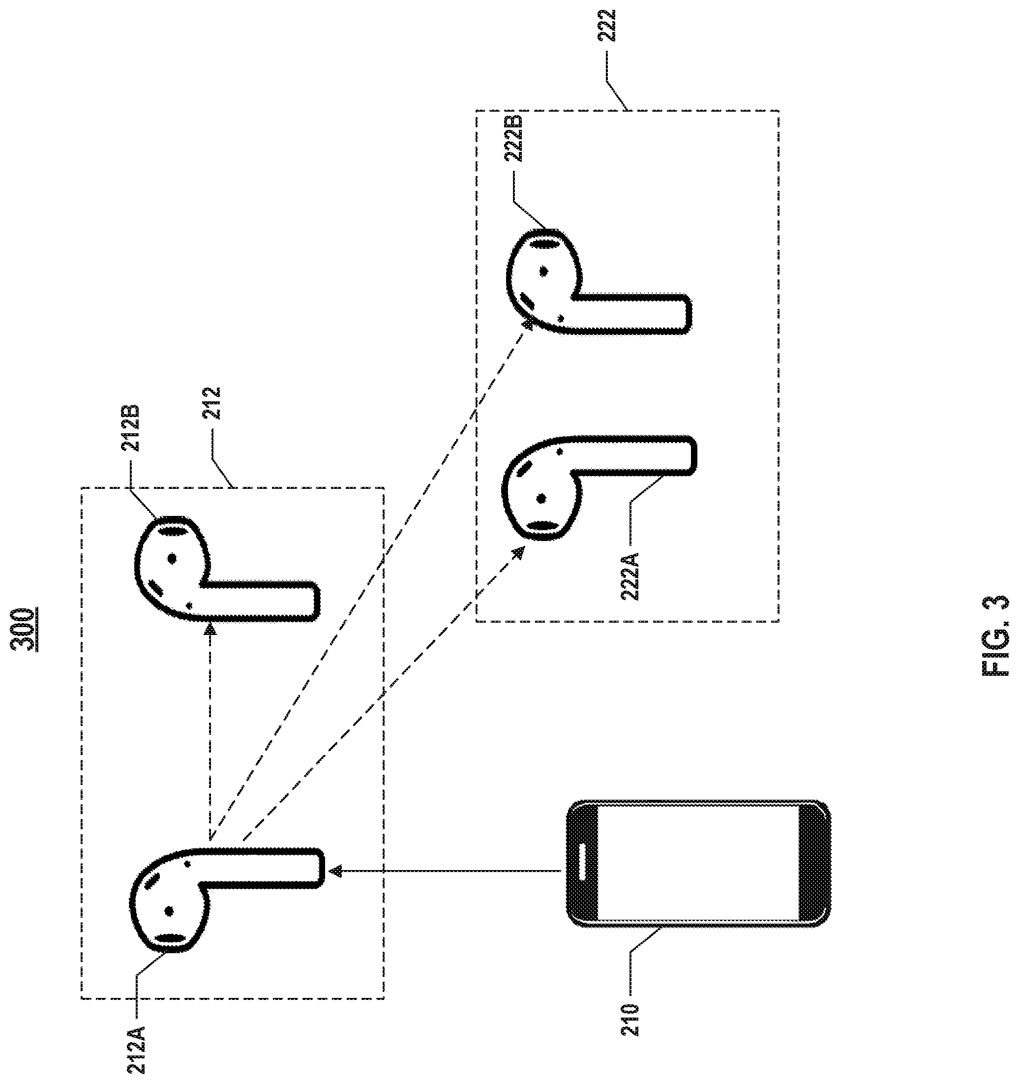 Patent US12314629 Figure 3 – Wireless audio system and method for wirelessly communicating audio information
