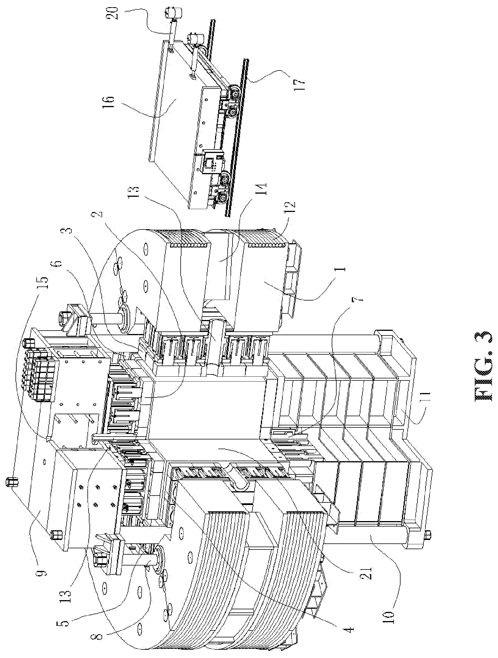 Patent US12314636 Figure 3 – Three-dimensional loading structure of ultra-large physical simulation facility for deep engineering disasters