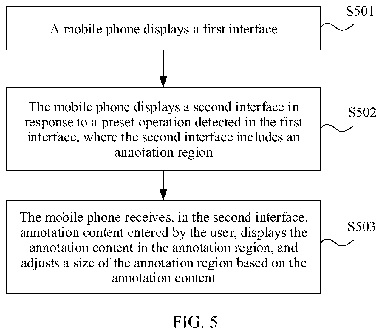 Patent US12314655 Figure 10 – Annotation method based on sliding operation