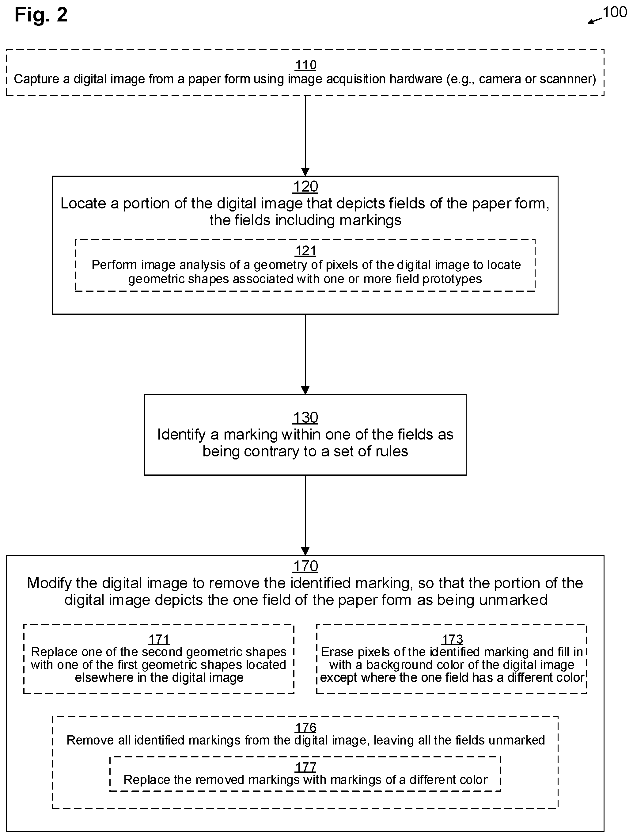 Patent US12314657 Figure 2 – Techniques for modifying markings on a digitized document