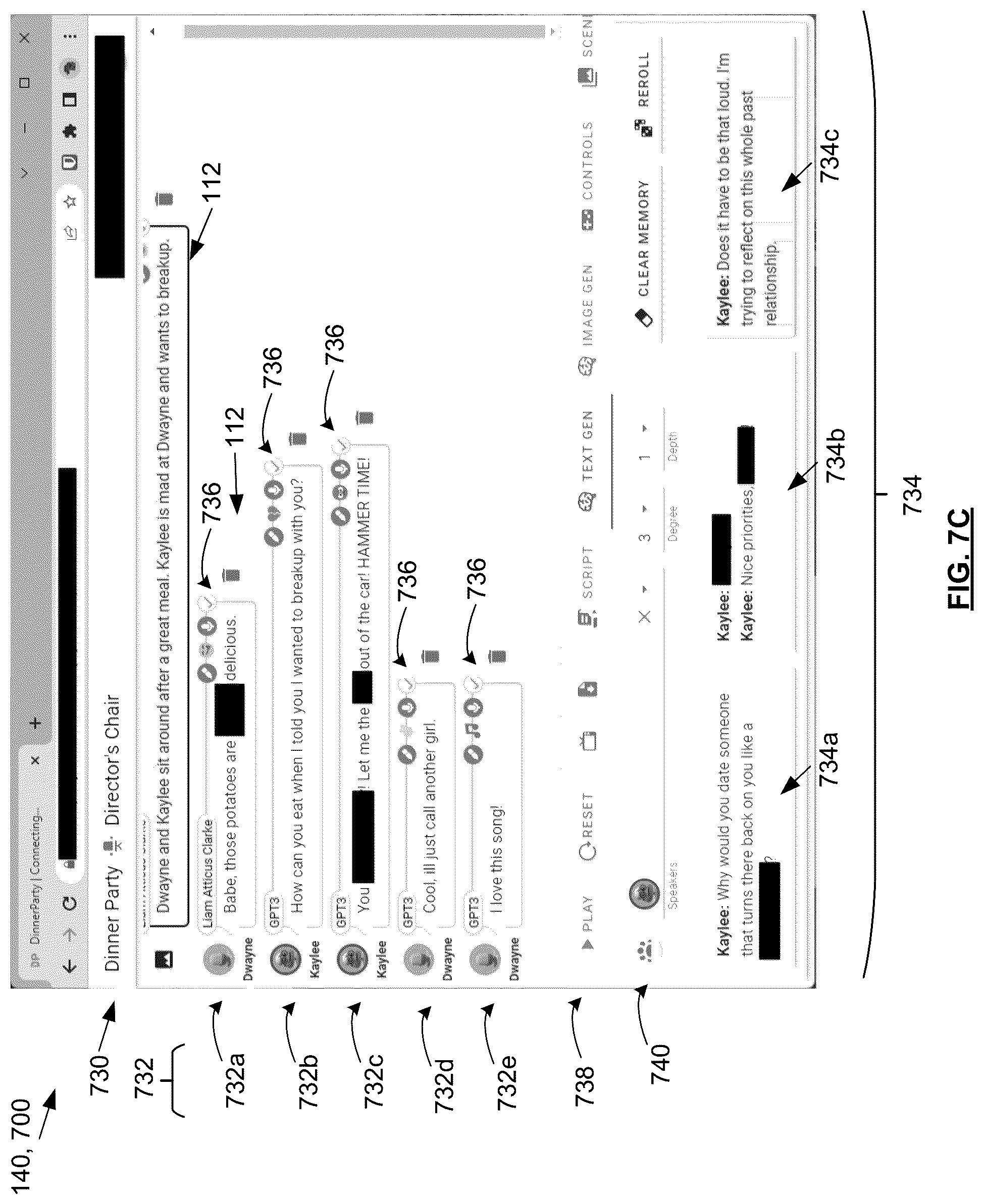 Patent US12314679 Figure 12 – Automated narrative production system and script production method with real-time interactive characters