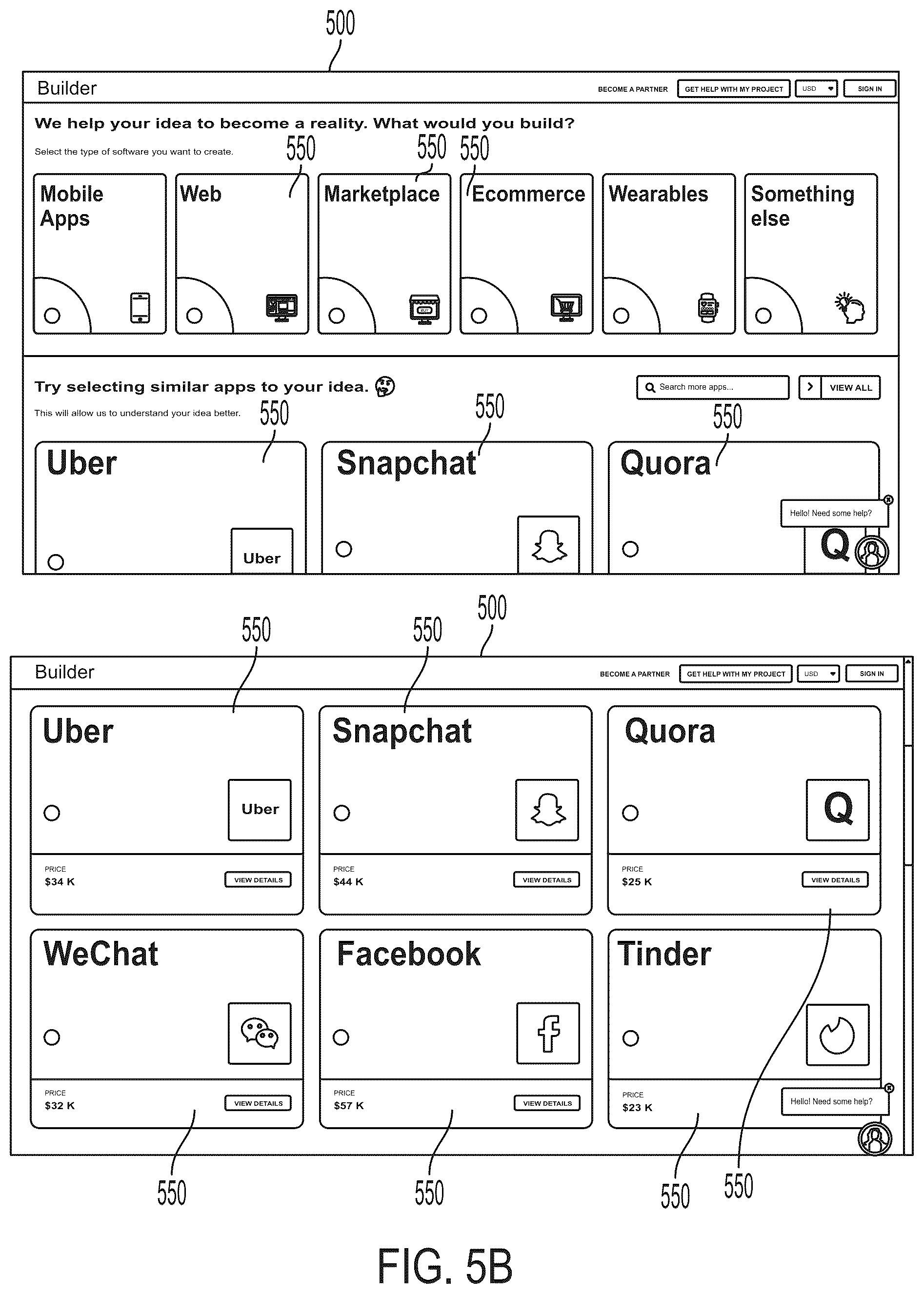 Patent US12314689 Figure 5 – Application development involving instant prototyping