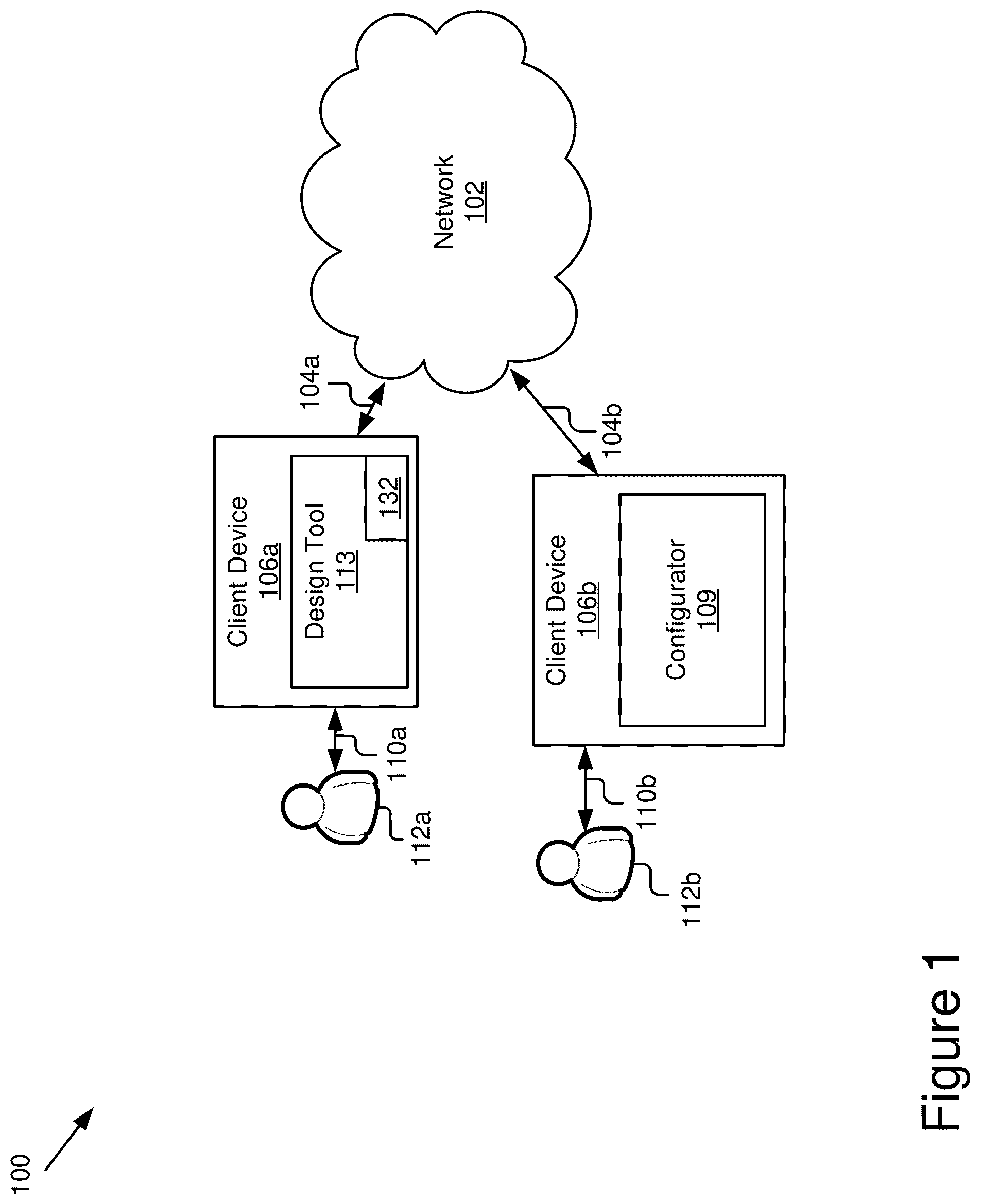 Patent US12314692 Figure 1 – Bi-directional design-to-code